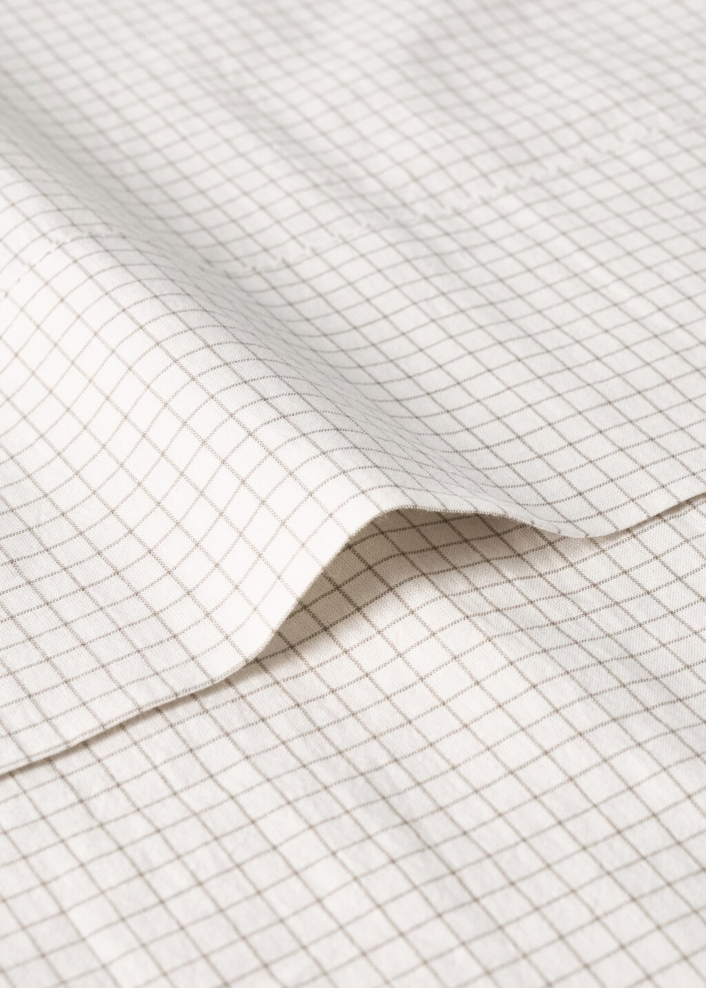 Mini check percale cotton crib pillow cover