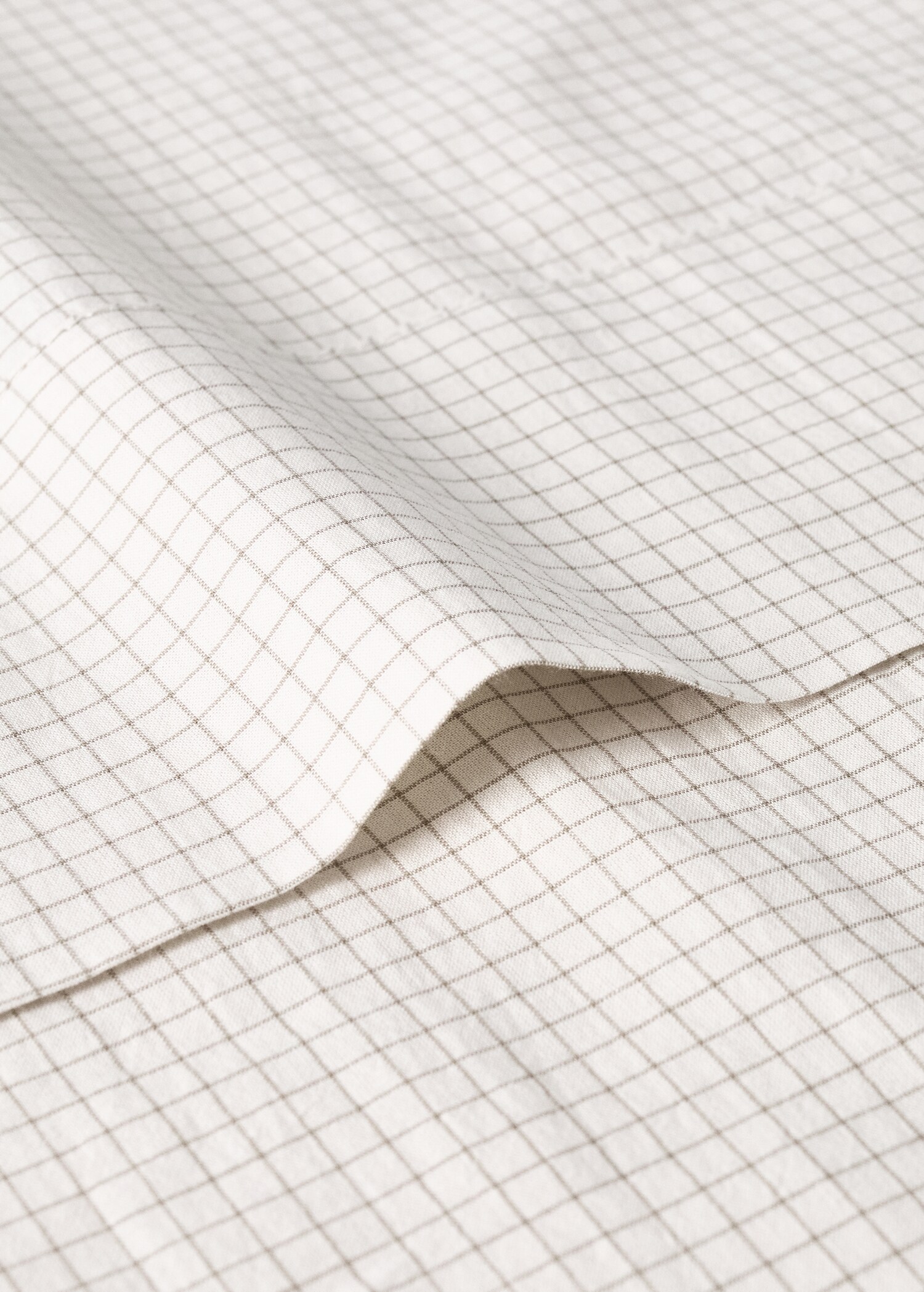 Drap plat berceau coton fil teinté mini carreau - Détail de l'article 1