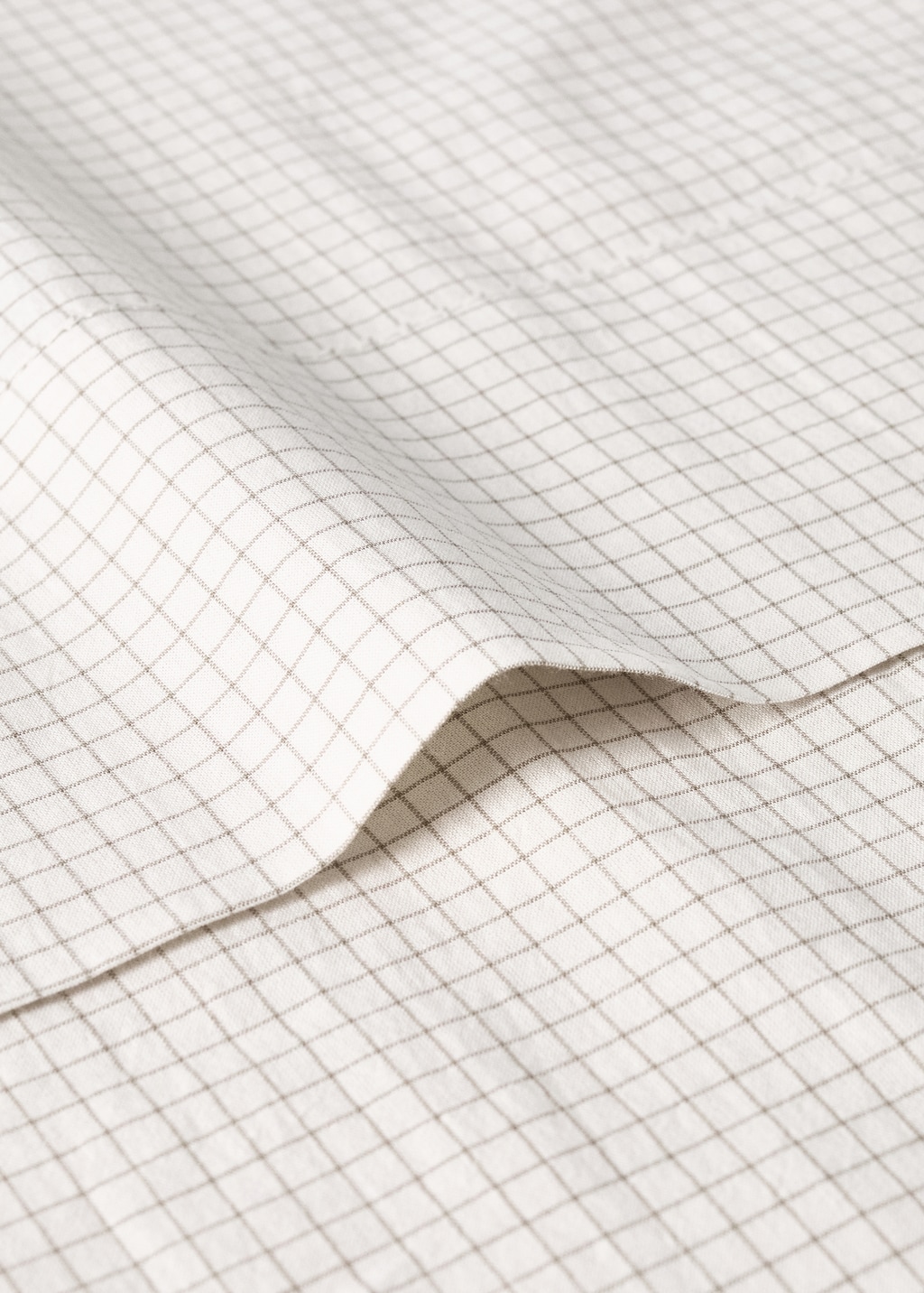 Mini check percale cotton crib pillow cover