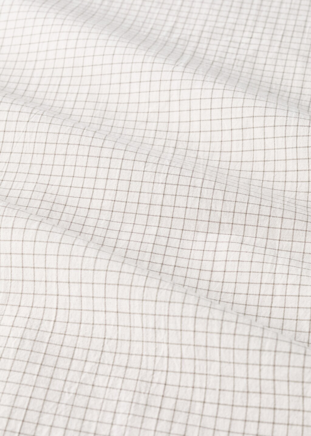 Mini check percale cotton crib pillow cover