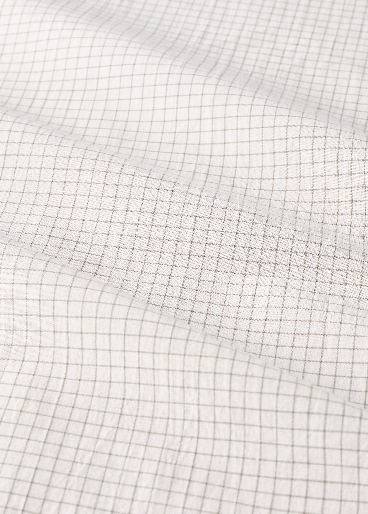 Drap plat berceau coton fil teinté mini carreau - Détail de l'article 2