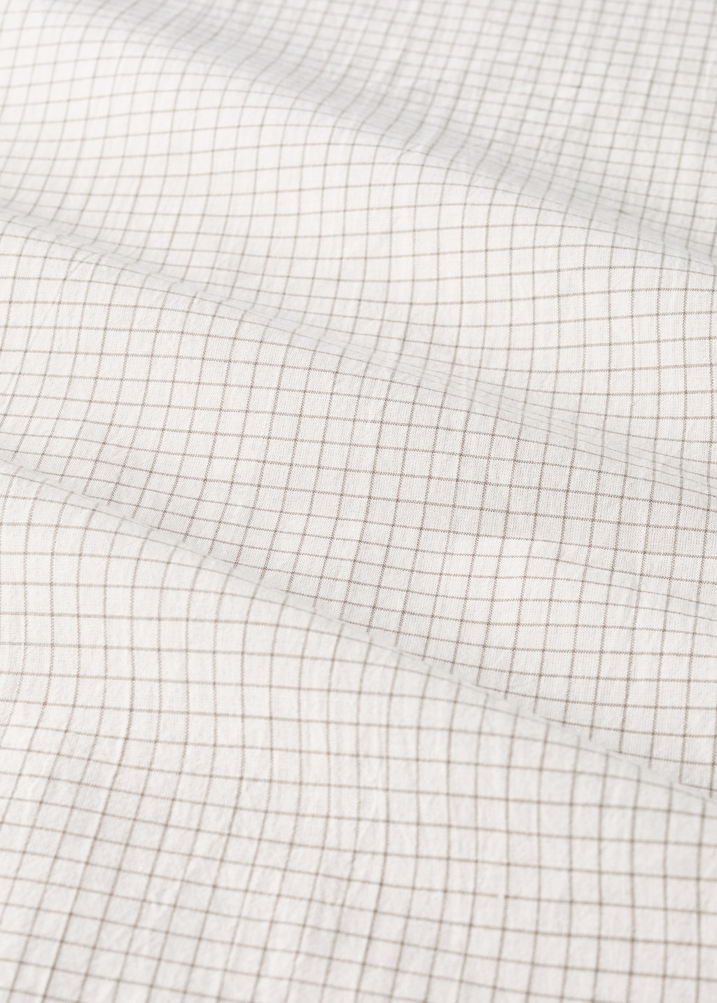 Mini check percale cotton crib pillow cover