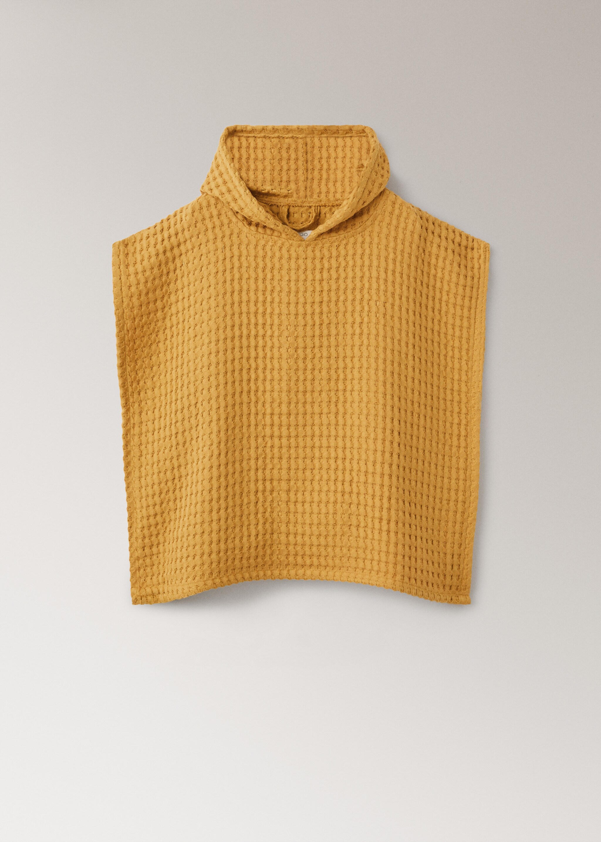 Children's waffle cotton dressing gown - Article without model, Mustard. Ref: 17051567-00.