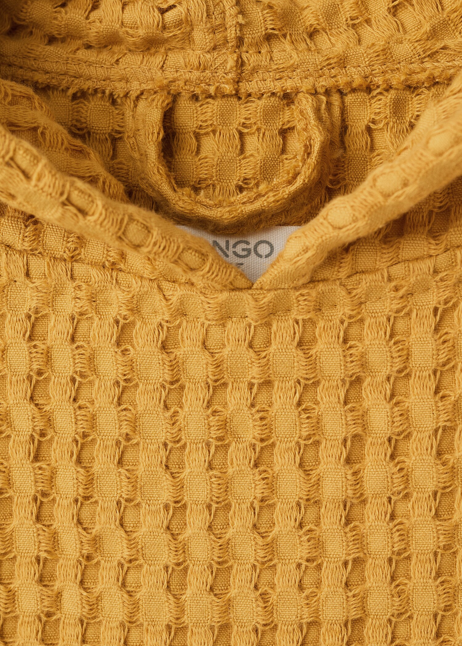 Children's waffle cotton dressing gown - Details of the article 2