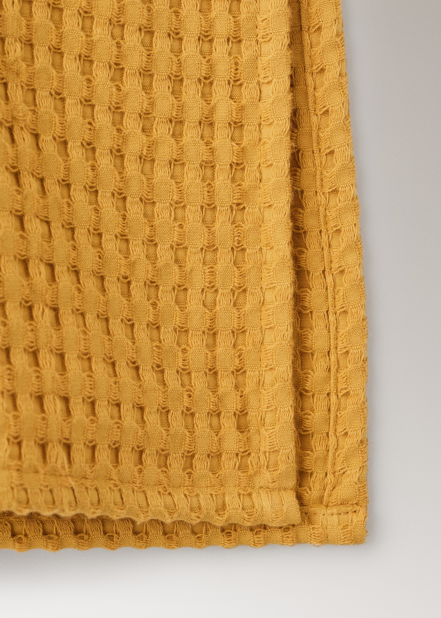 Children's waffle cotton dressing gown - Details of the article 3