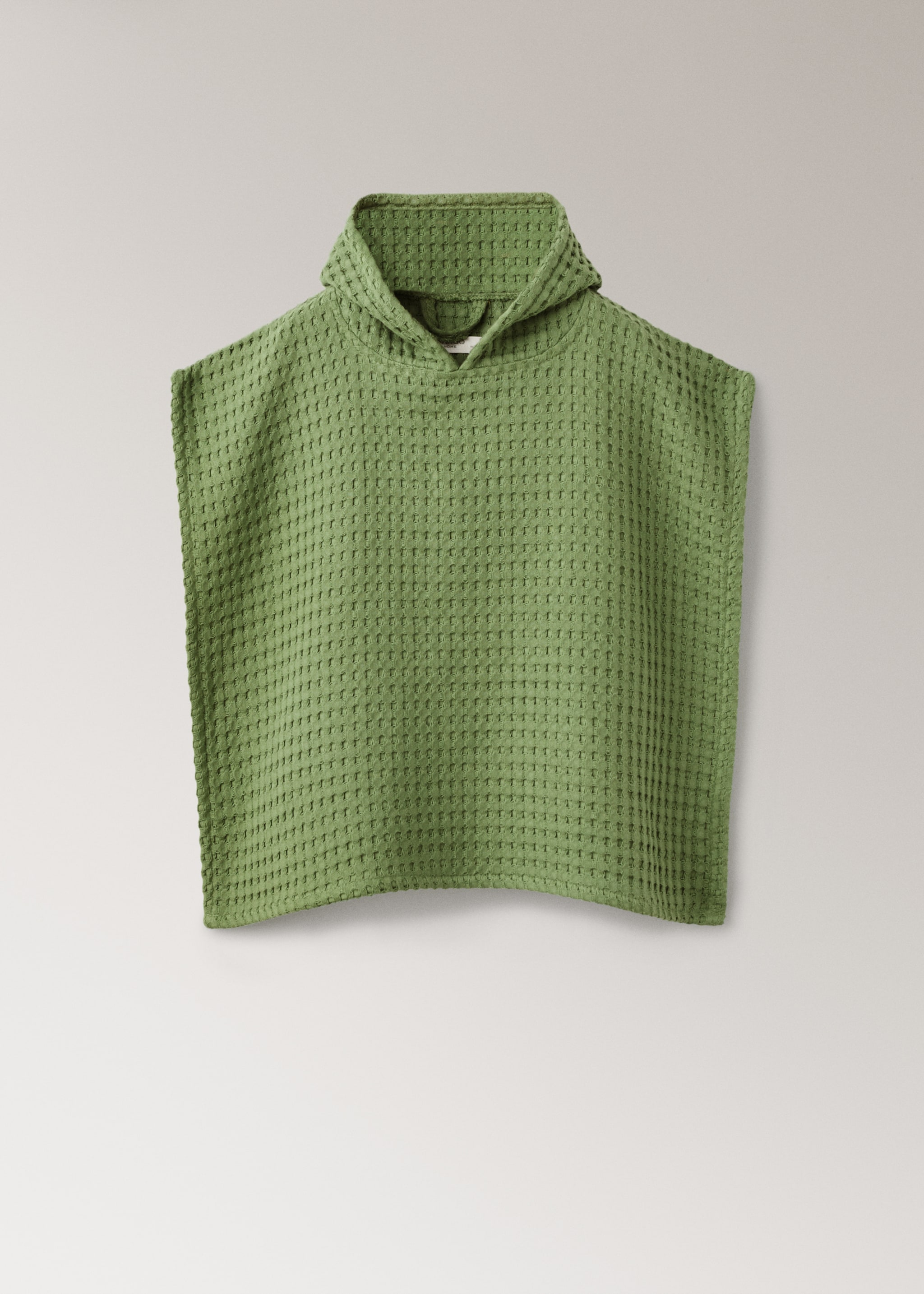 Children's waffle cotton dressing gown - Article without model, Green. Ref: 17051567-00.
