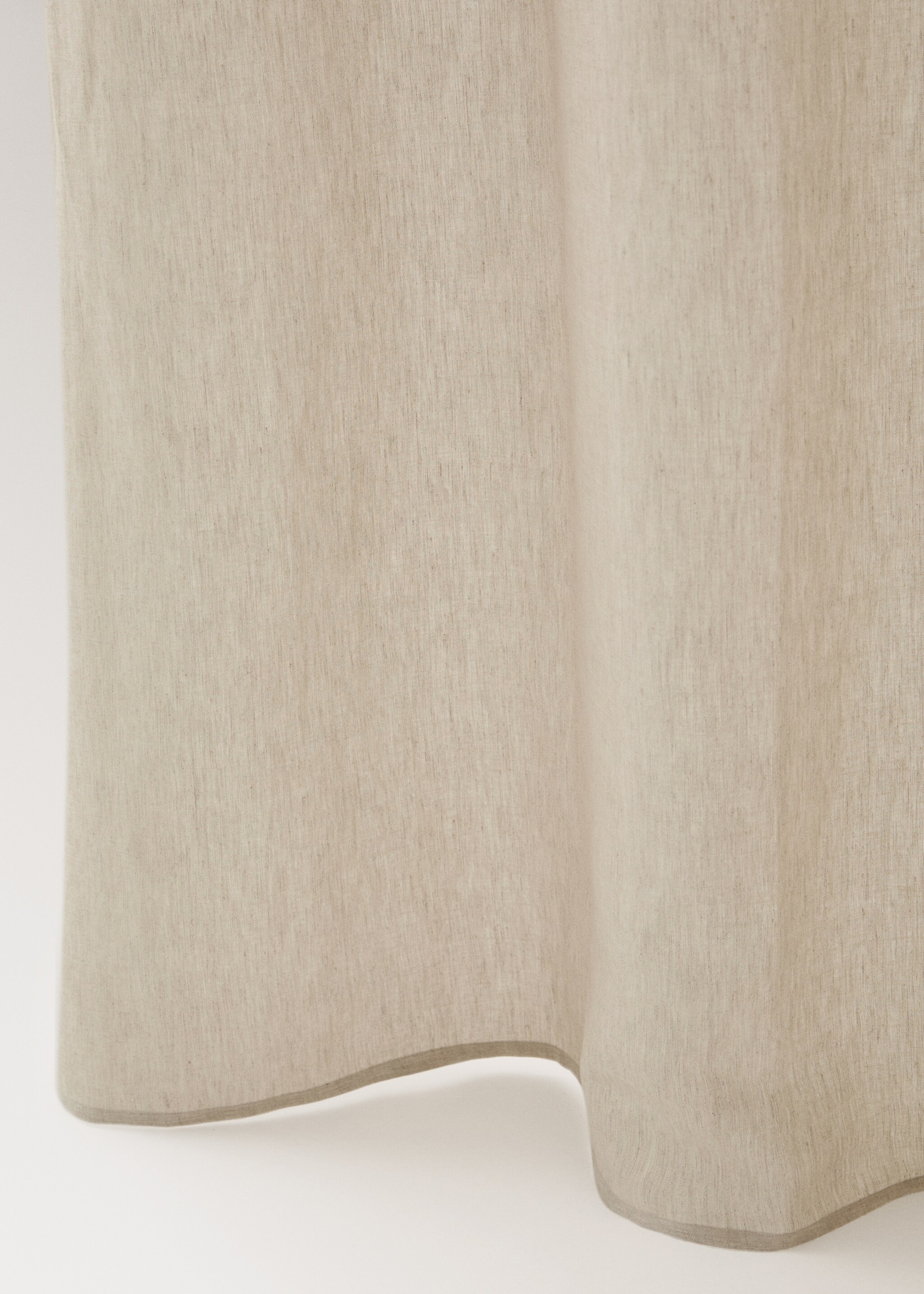 Rideau enfant en lin avec détail ajouré - Détail de l'article 1, Beige. Ref: 17051569-00.