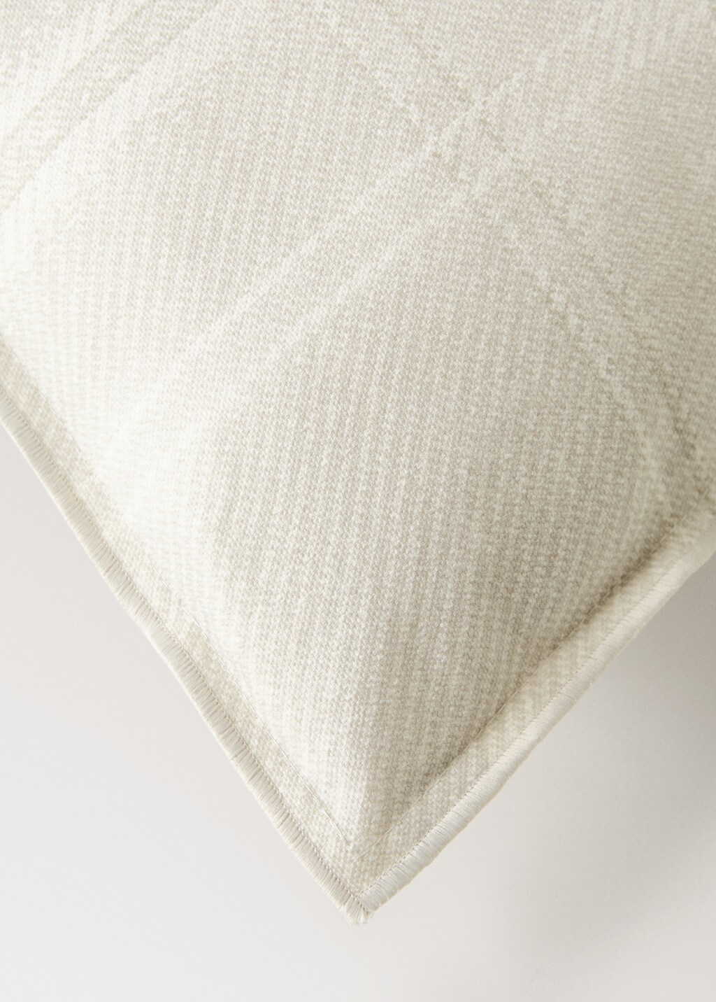 Cotton checked-print cushion cover 50x50 cm