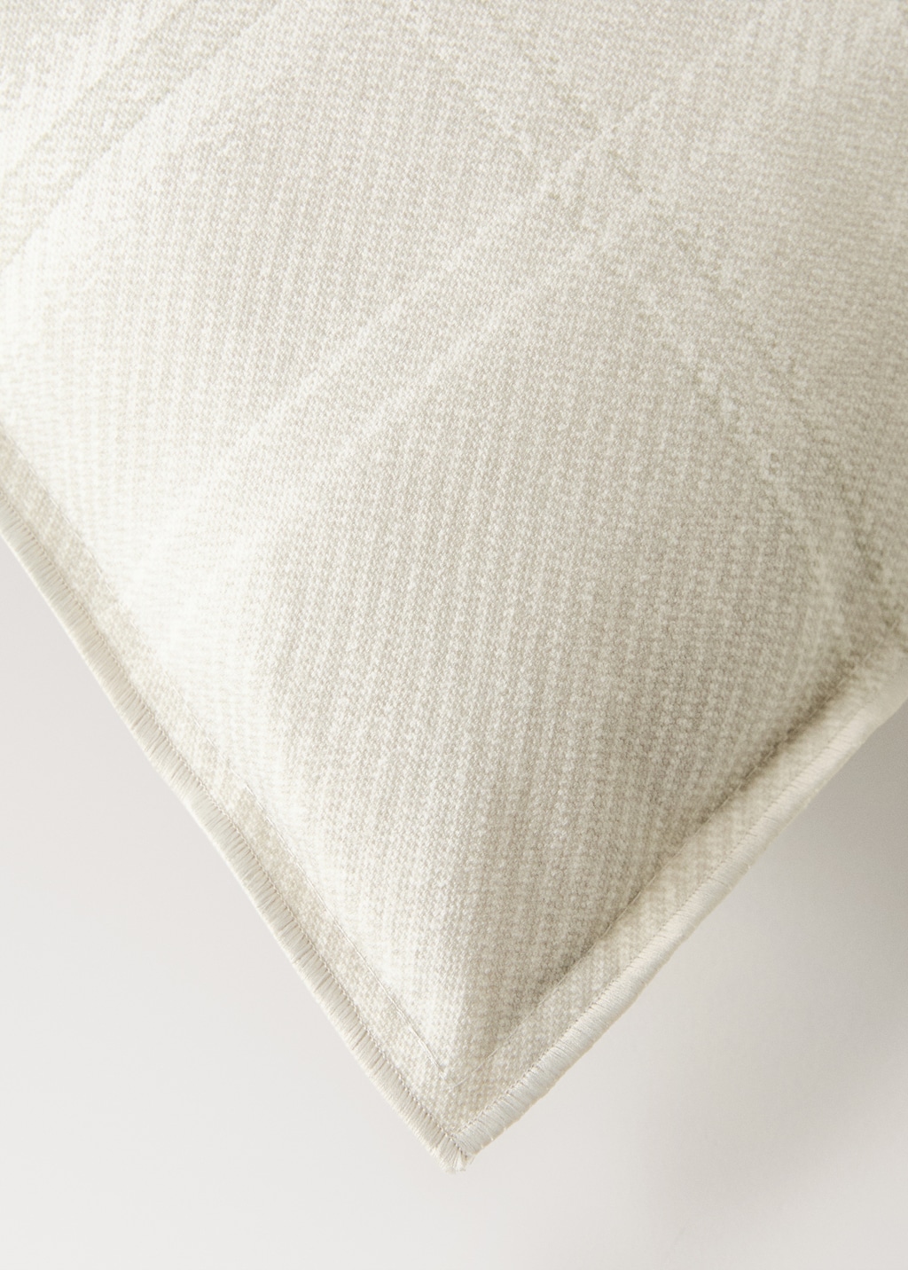 Cotton checked-print cushion cover 50x50 cm