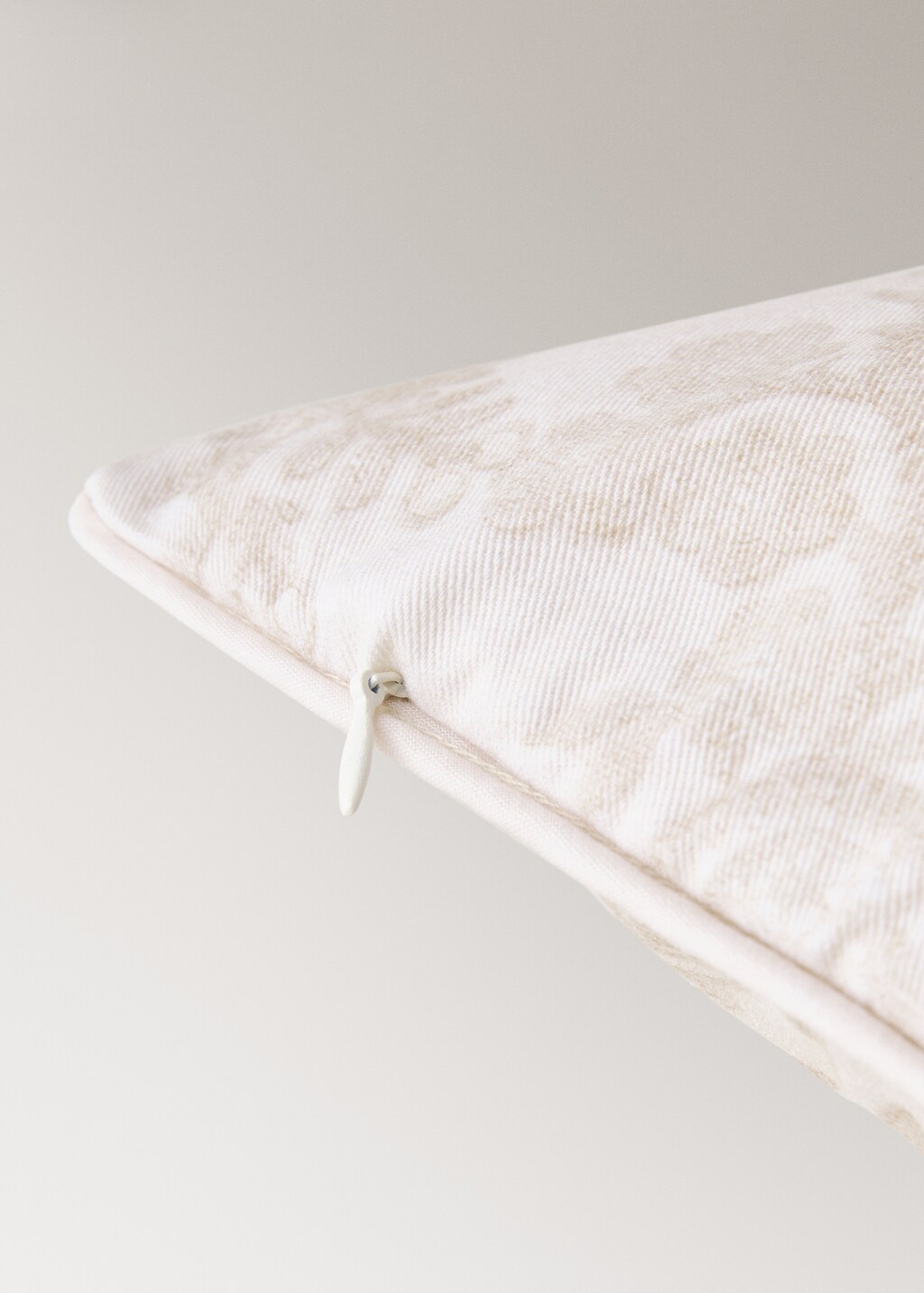 100% cotton floral-print cushion cover 30x50cm