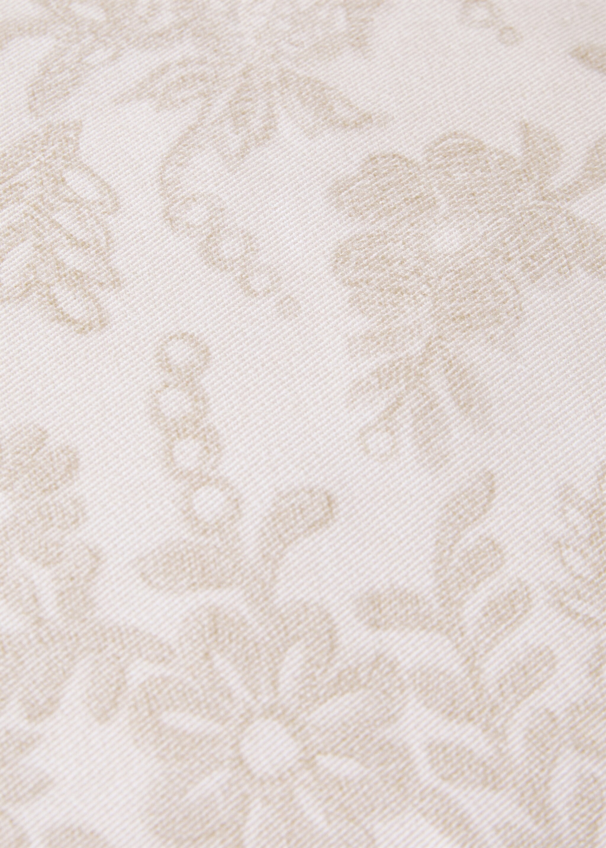 Navlaka za jastuk 100 % pamuk s cvjetnim printom 30 x 50 cm - Detalji artikla 3, Boja vanilije. Ref: 17051583-00.