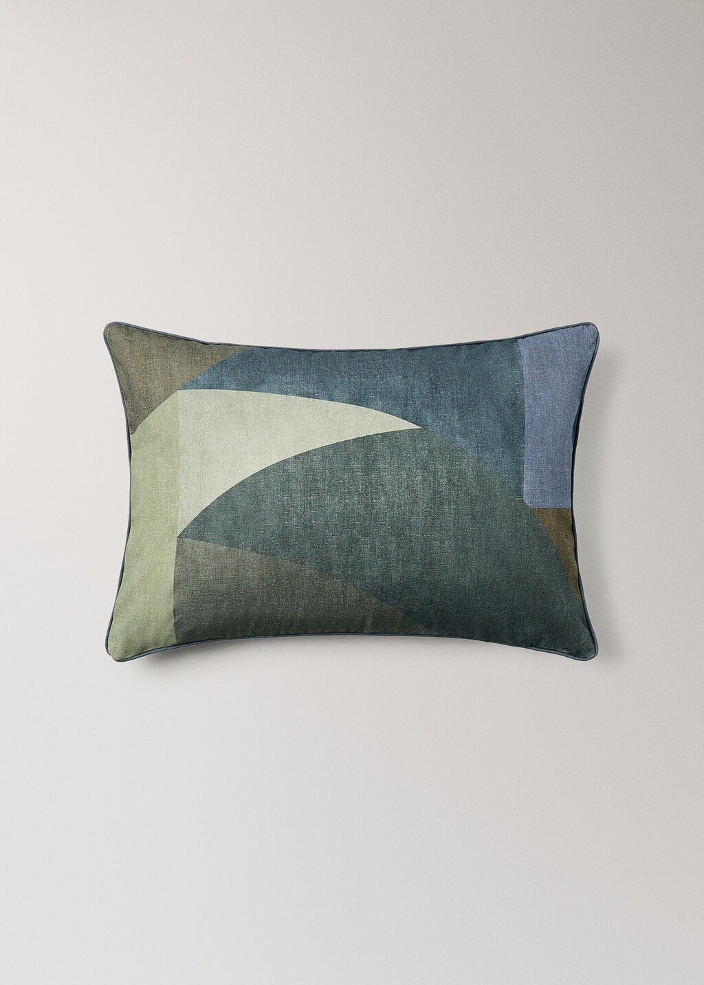 Cotton cushion cover with abstract print 40x60 cm