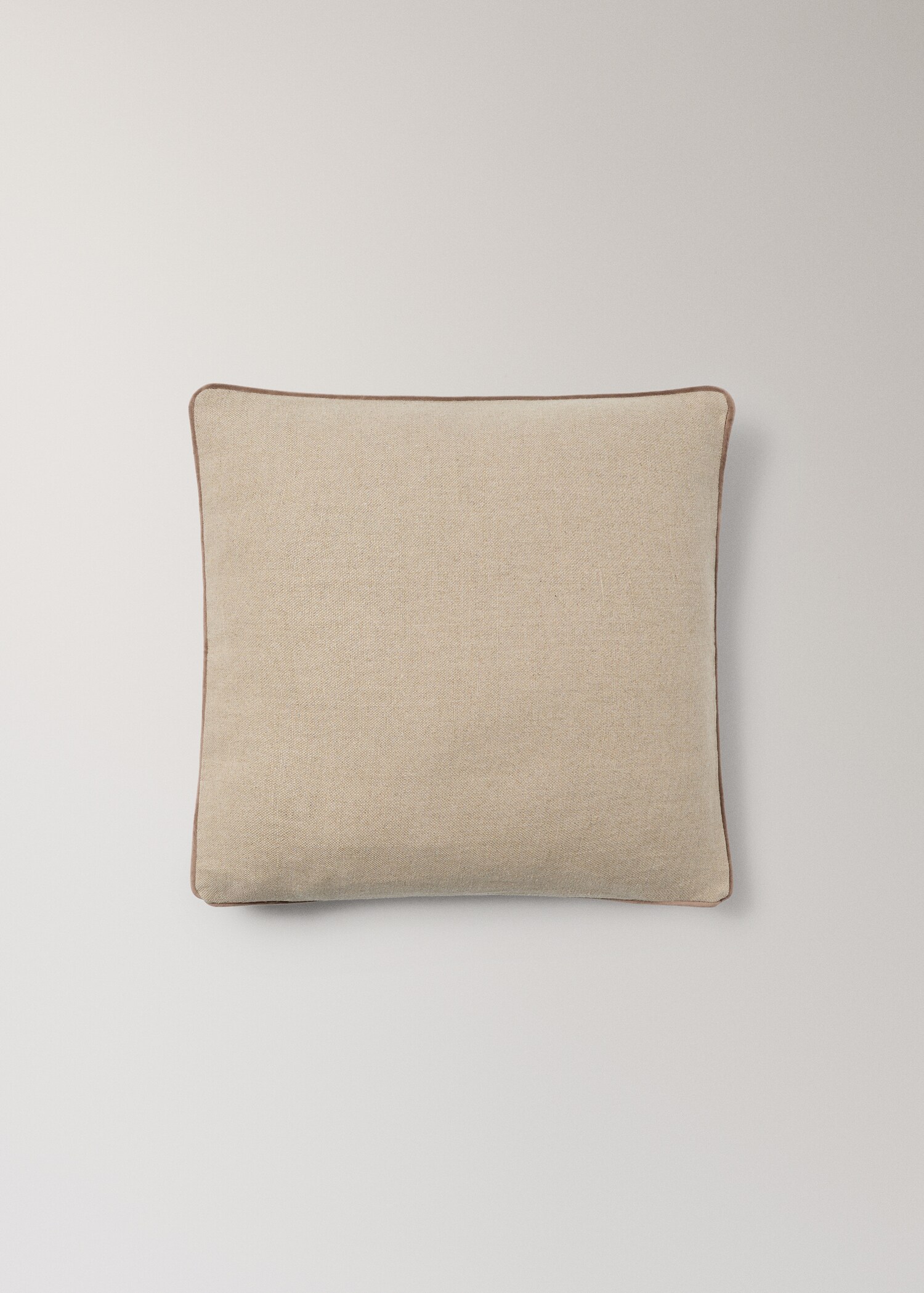 Linen floral-print cushion cover 50x50 cm - Details of the article 1