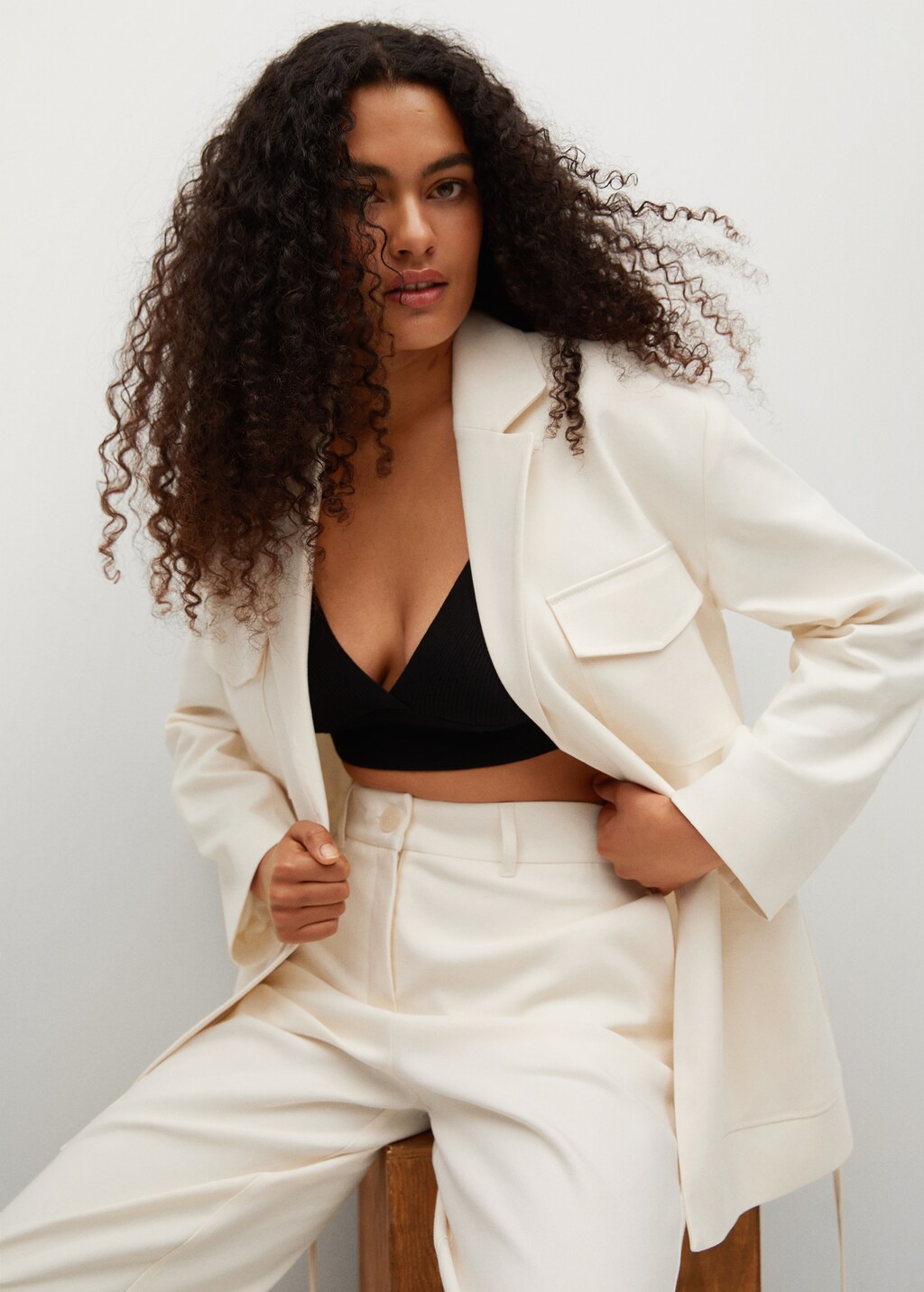 Veste lin mango new arrivals