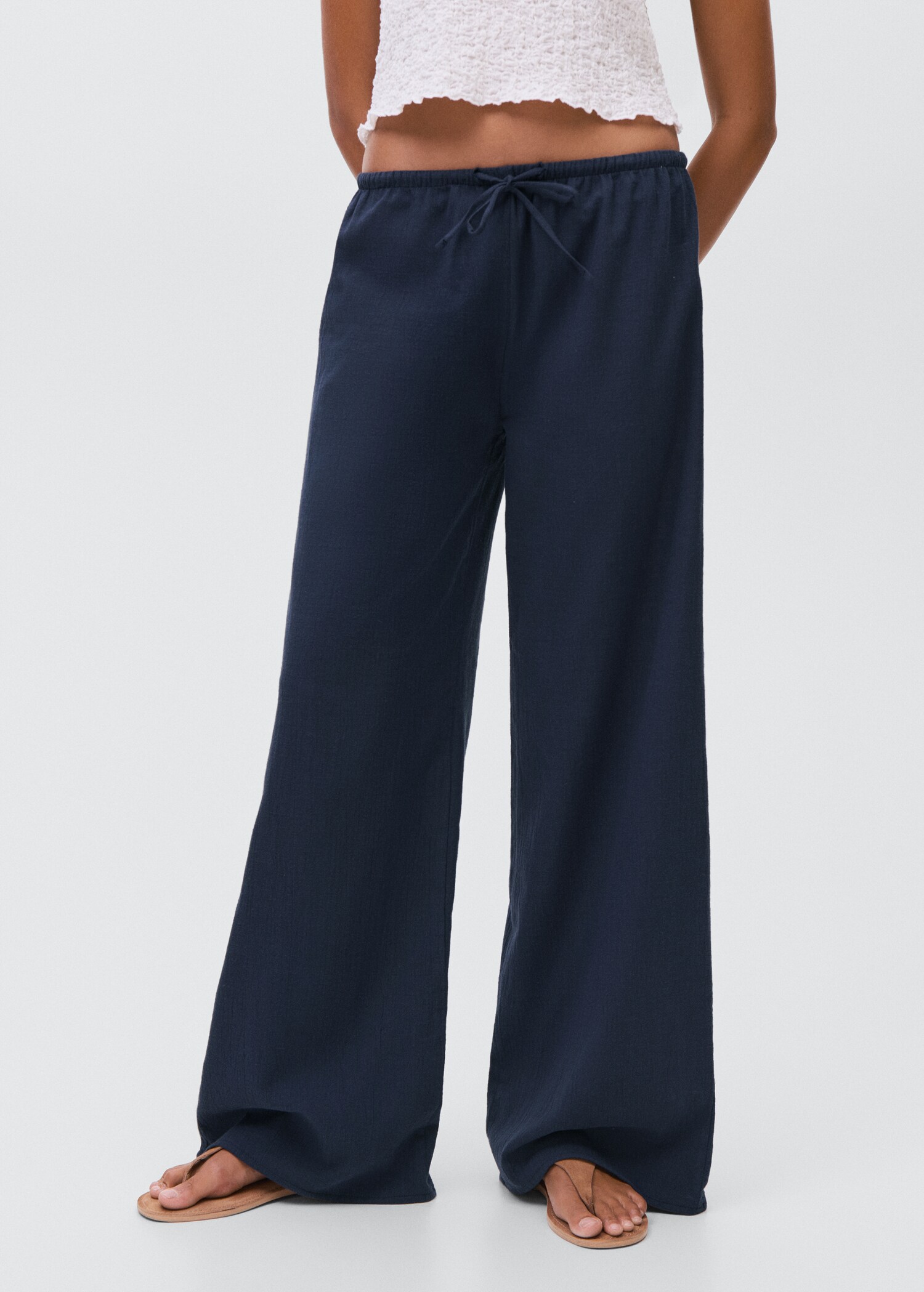 Organic cotton trousers - Medium plane