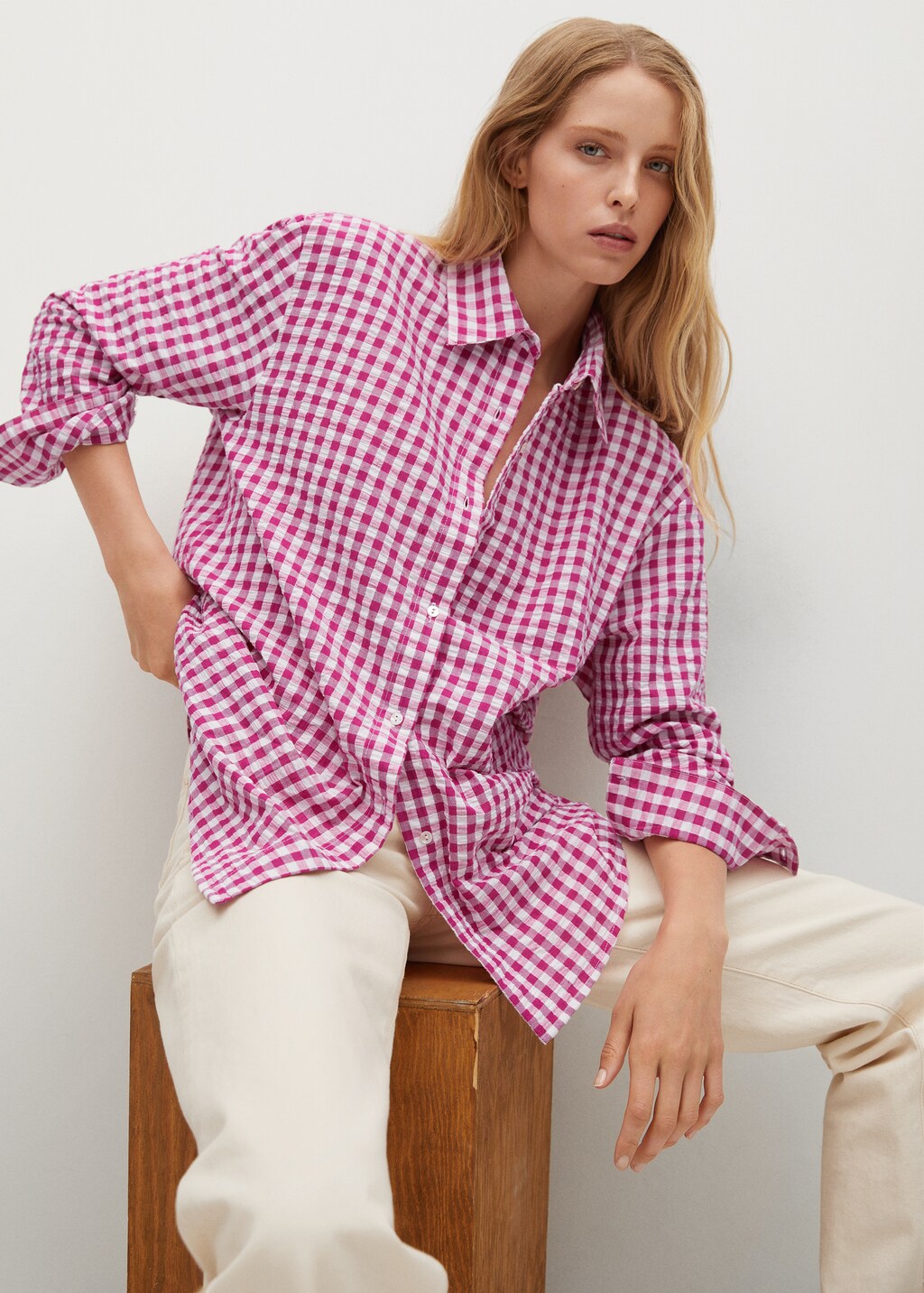 Chemise oversize femme à carreaux hotsell