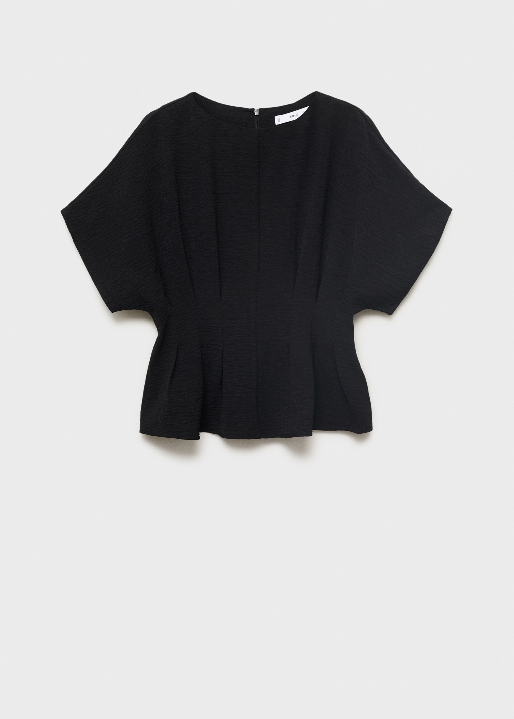Short-sleeved peplum blouse - Article without model