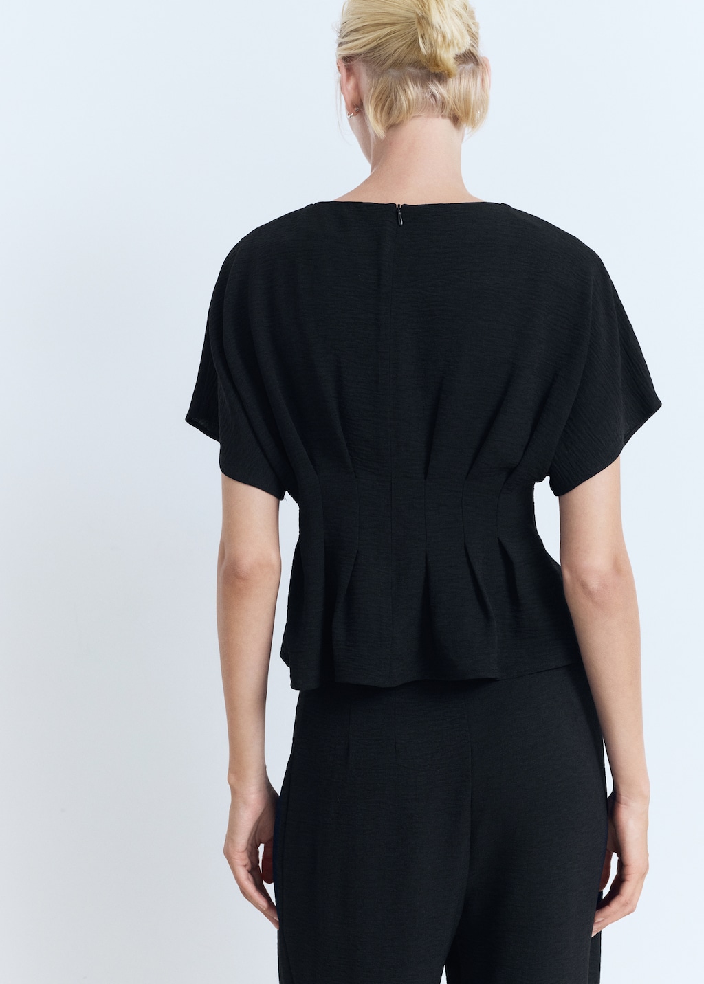 Fitted peplum blouse - image 3
