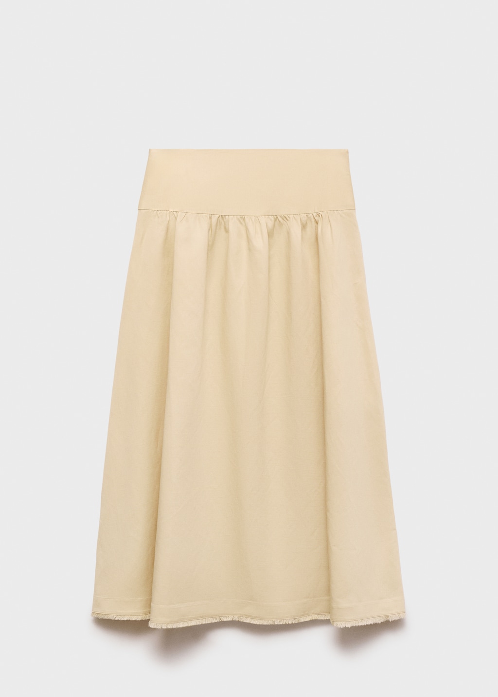 Mango Midi-skirt with frayed ends
