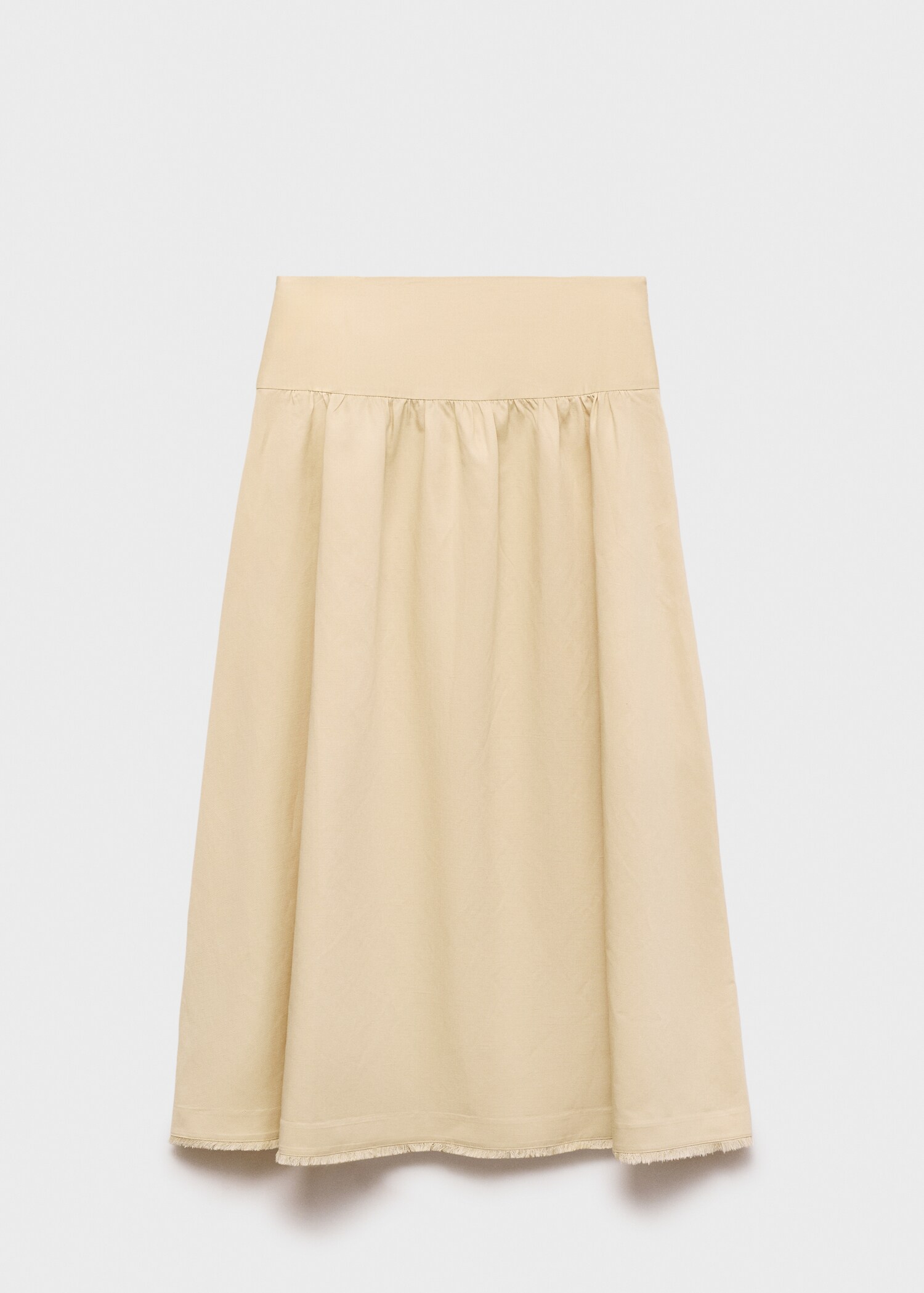 Midi skirt with frayed ends - Article without model