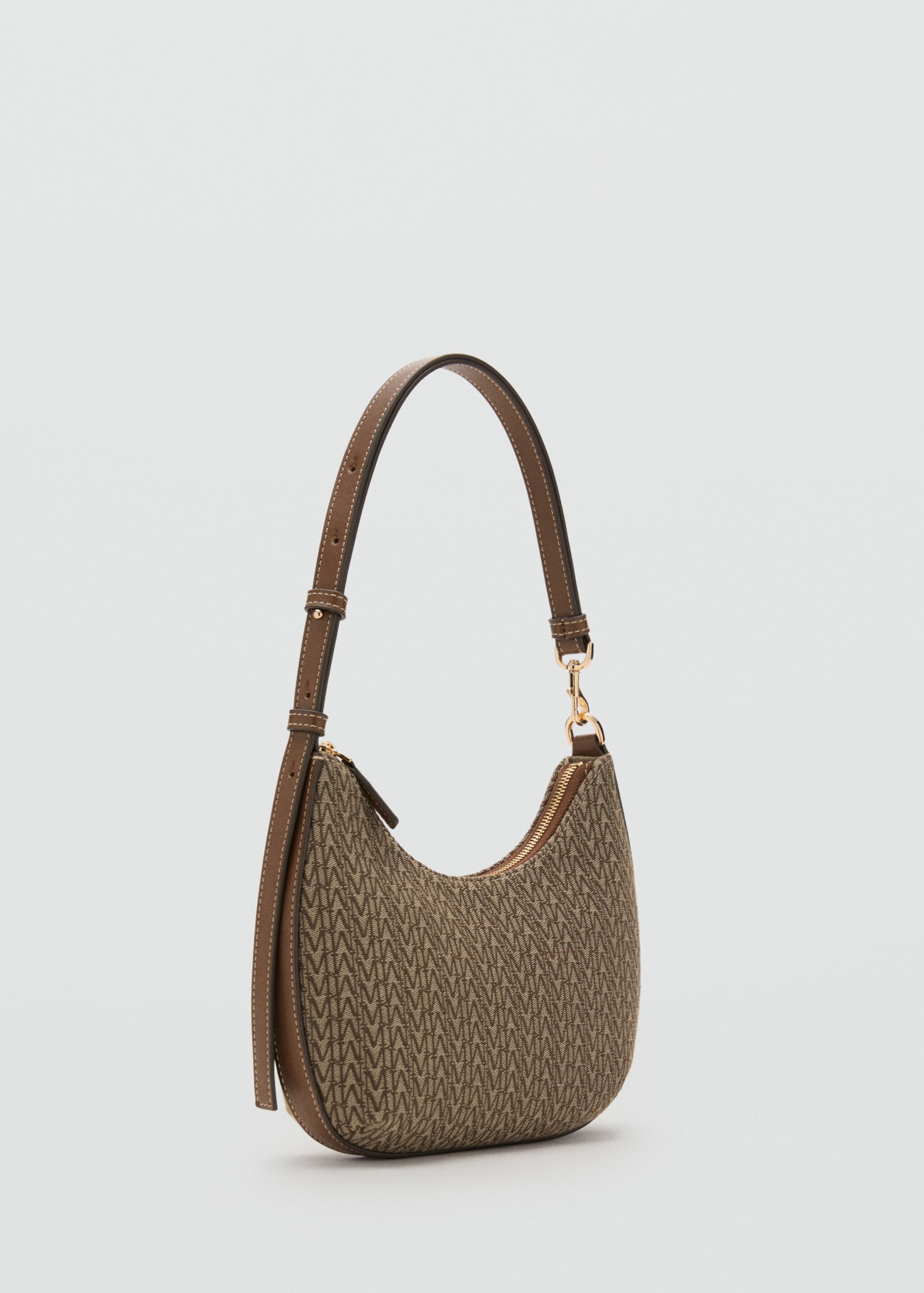 Shoulder bag with printed logo - Medium plane