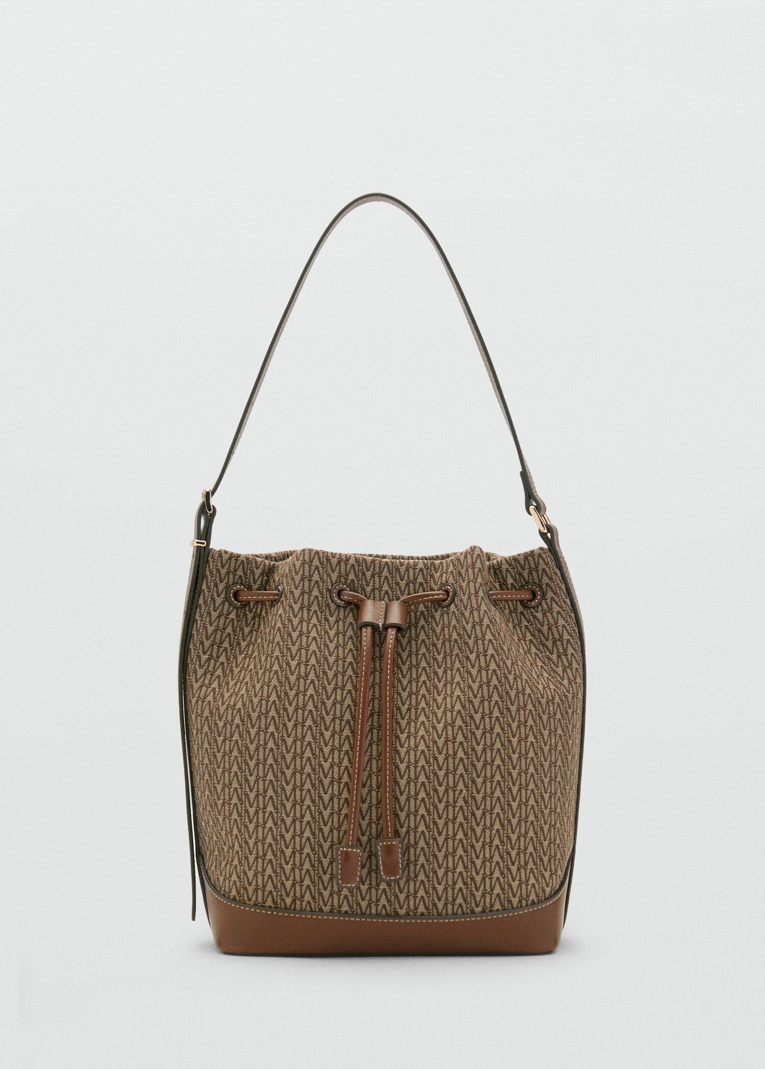 Bucket bag with printed logo - Article without model