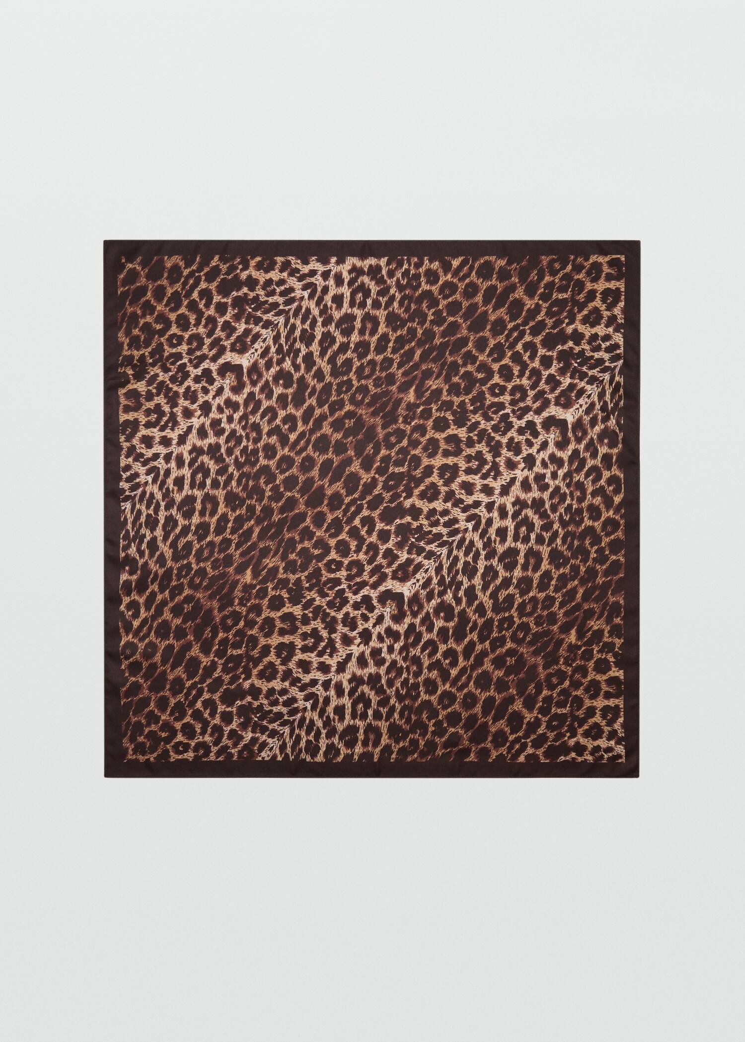 Animal-print satin scarf - Article without model