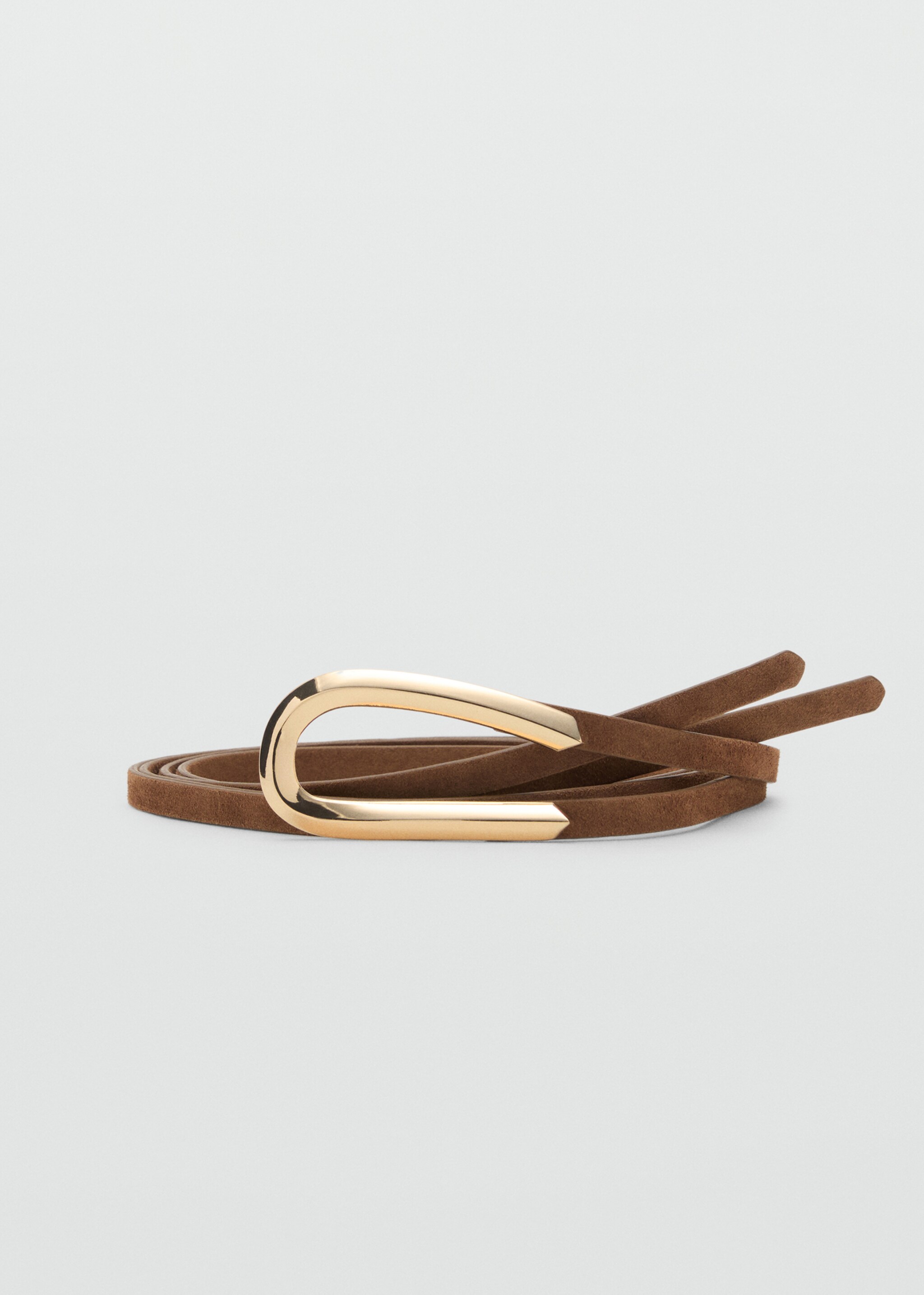 Ceinture fine en cuir suédé - Article sans modèle