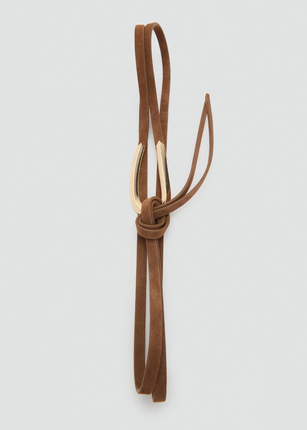 thin leather tie belt