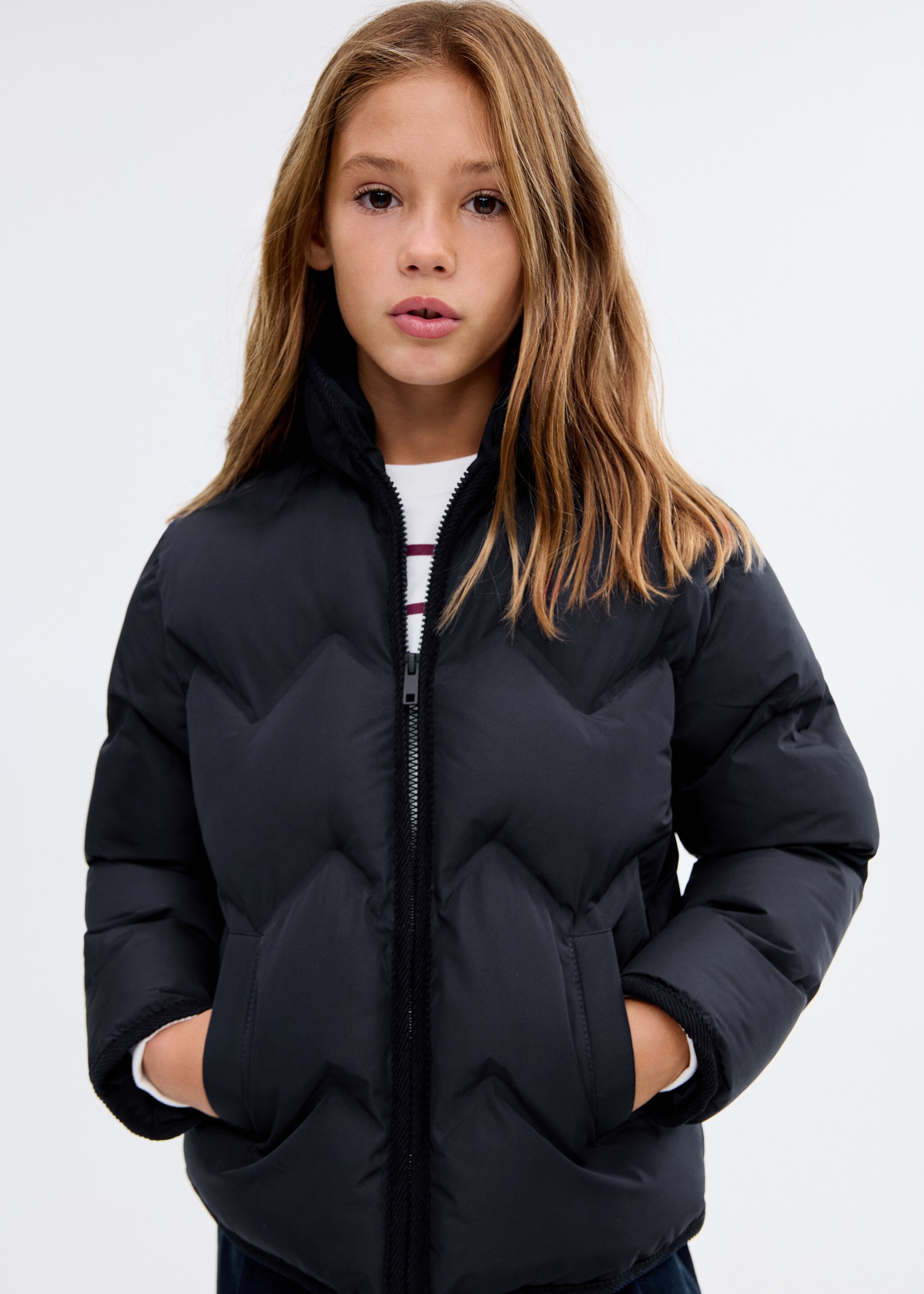 Quilted coat - Medium plane, Dark Navy. Ref: 17052895-00.