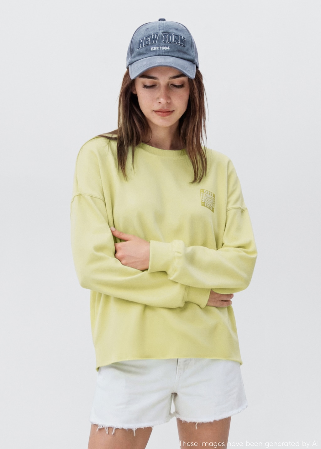 Oversized printed sweatshirt