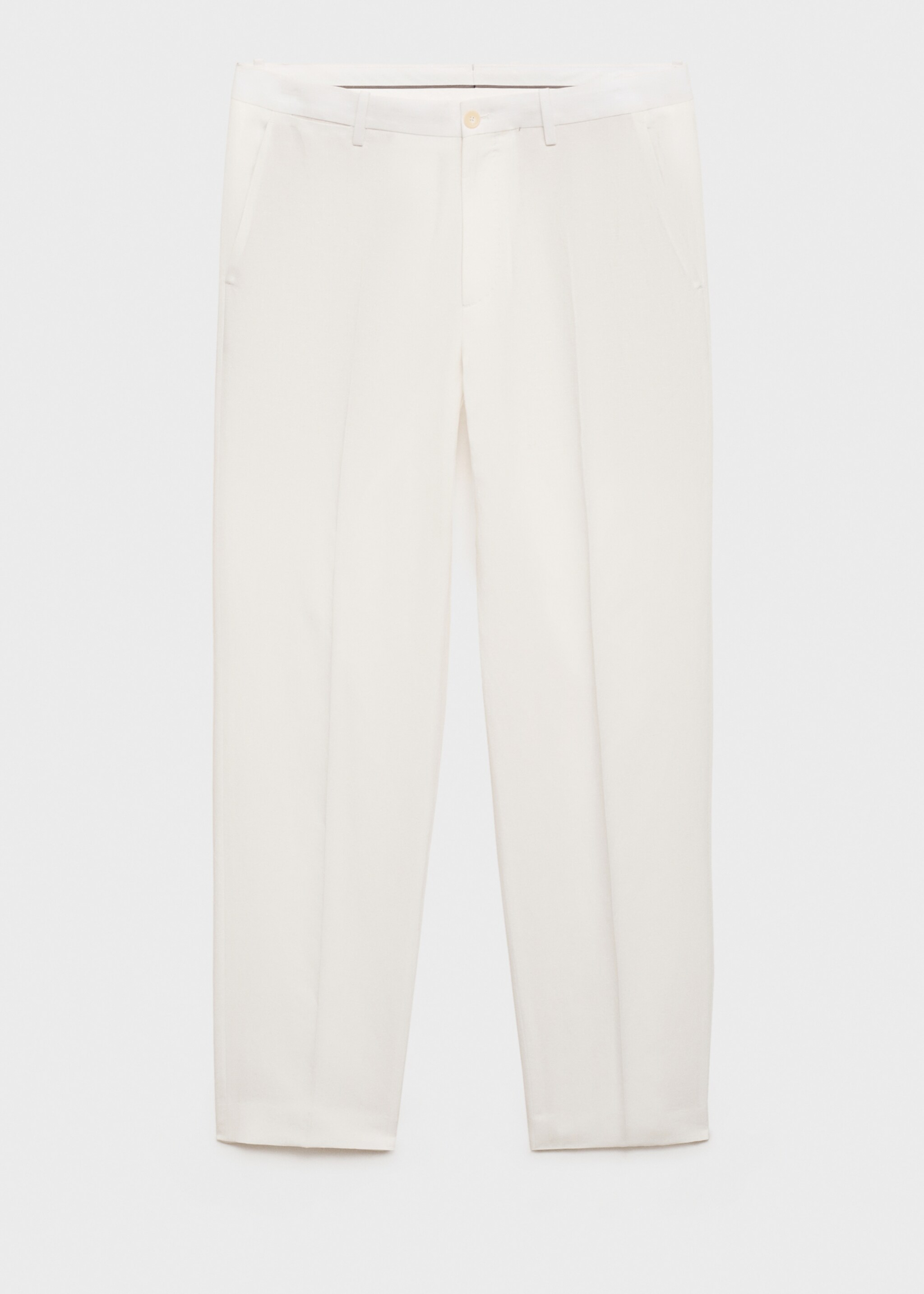 Straight-leg pants in a linen and lyocell blend - Article without model