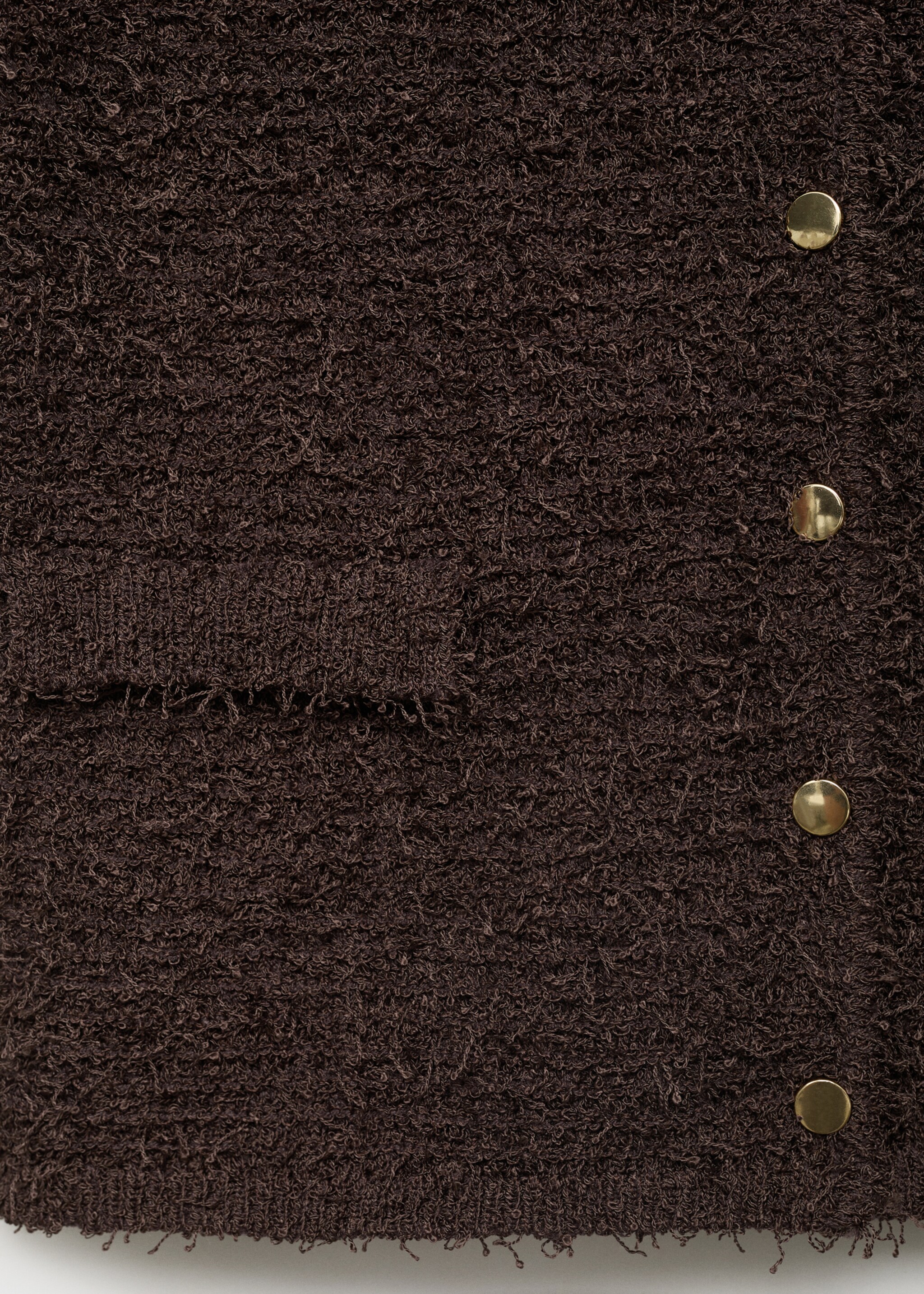 Cardigan bouclé manches courtes - Détail de l'article 0