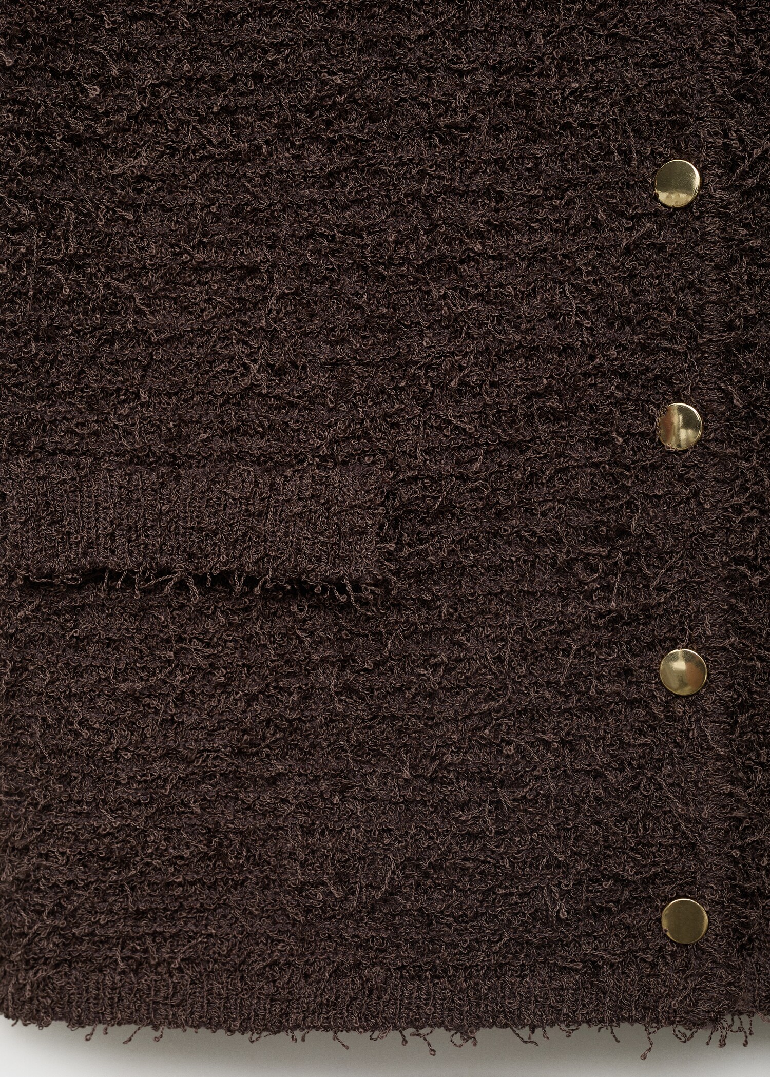 Cardigan bouclé manches courtes - Détail de l'article 0