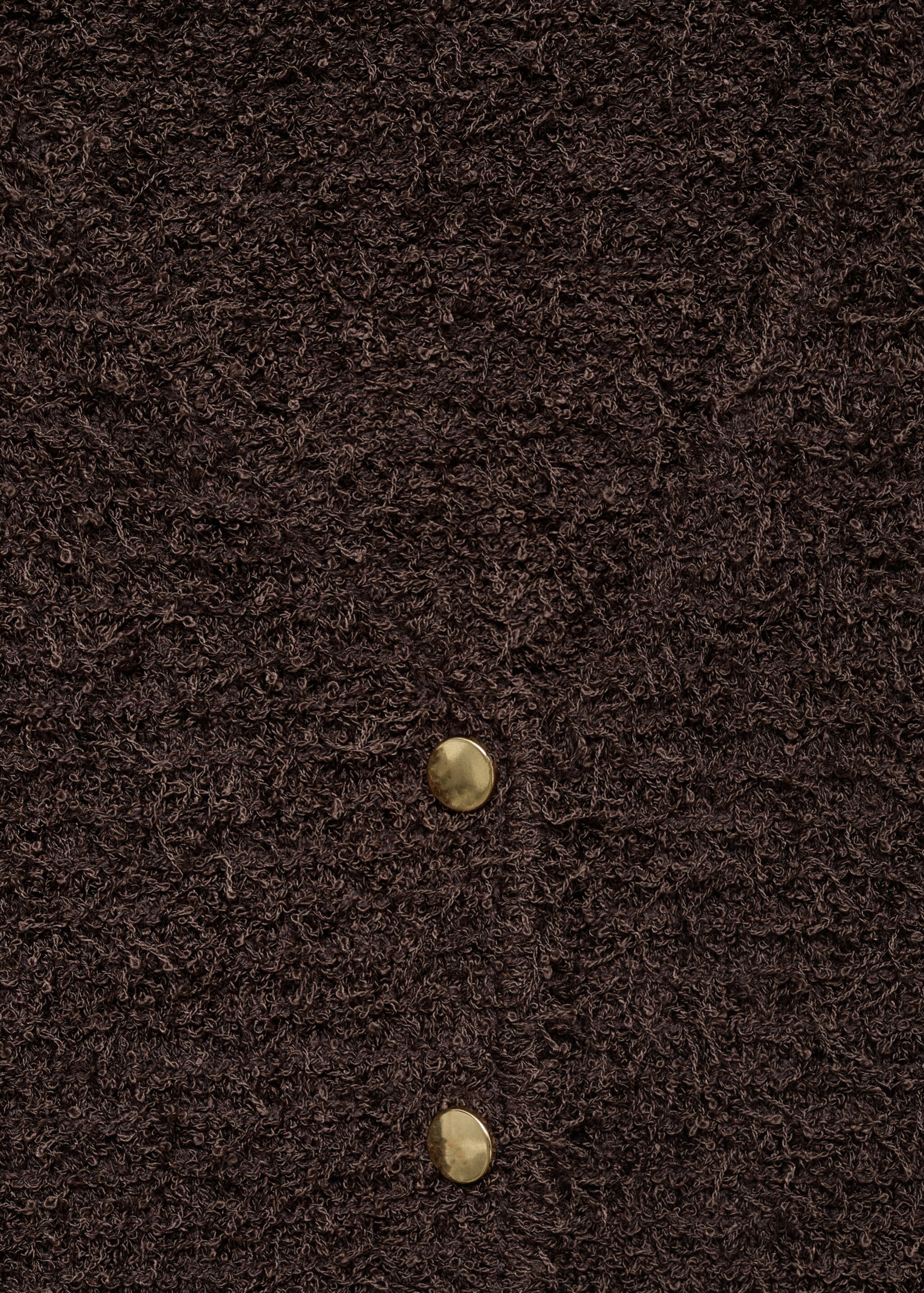 Cardigan bouclé manches courtes - Détail de l'article 8