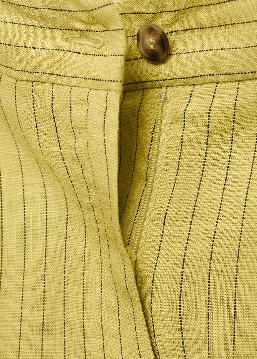 Striped straight suit trousers