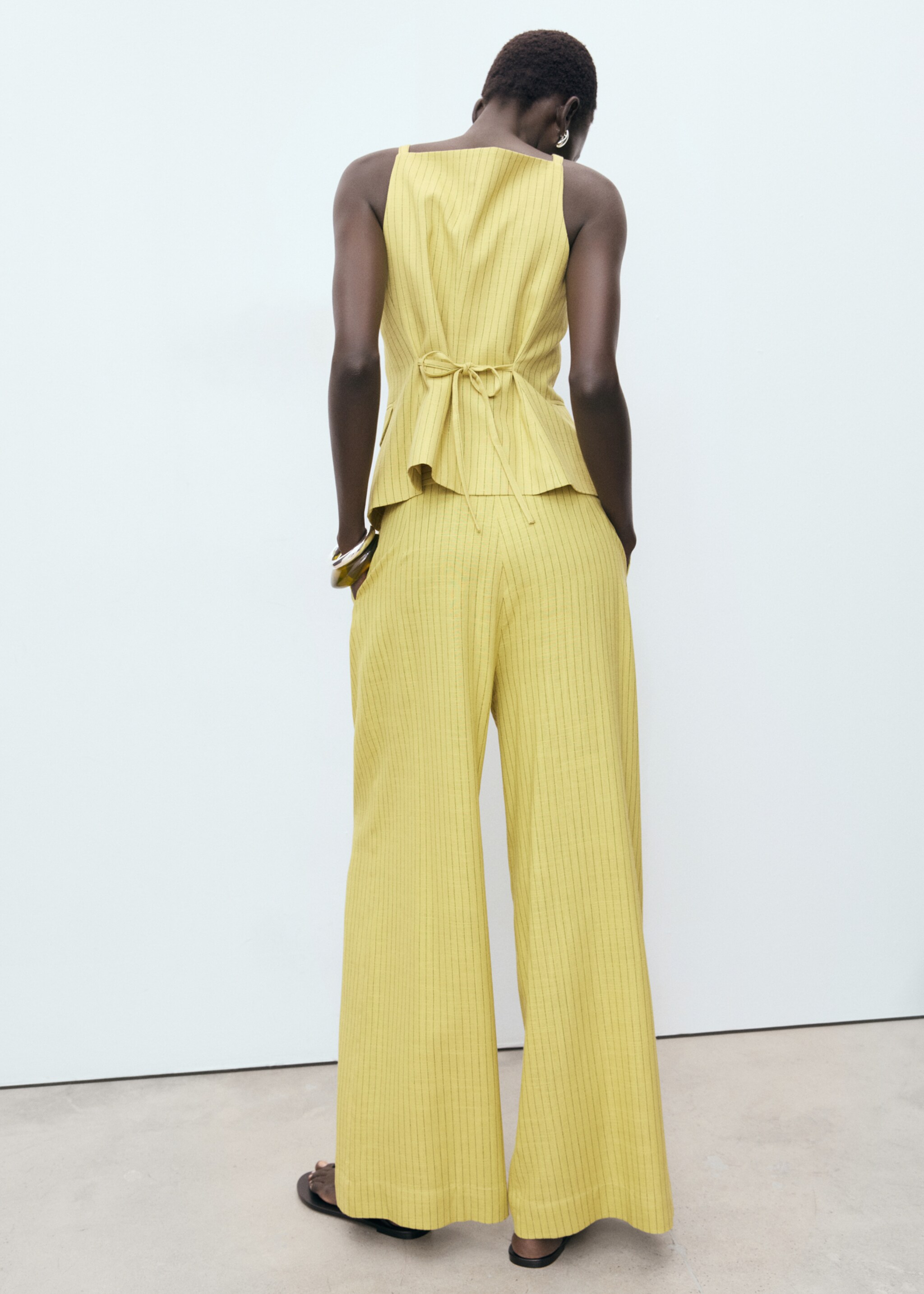 Pantalon costume droit rayures - Verso de l’article