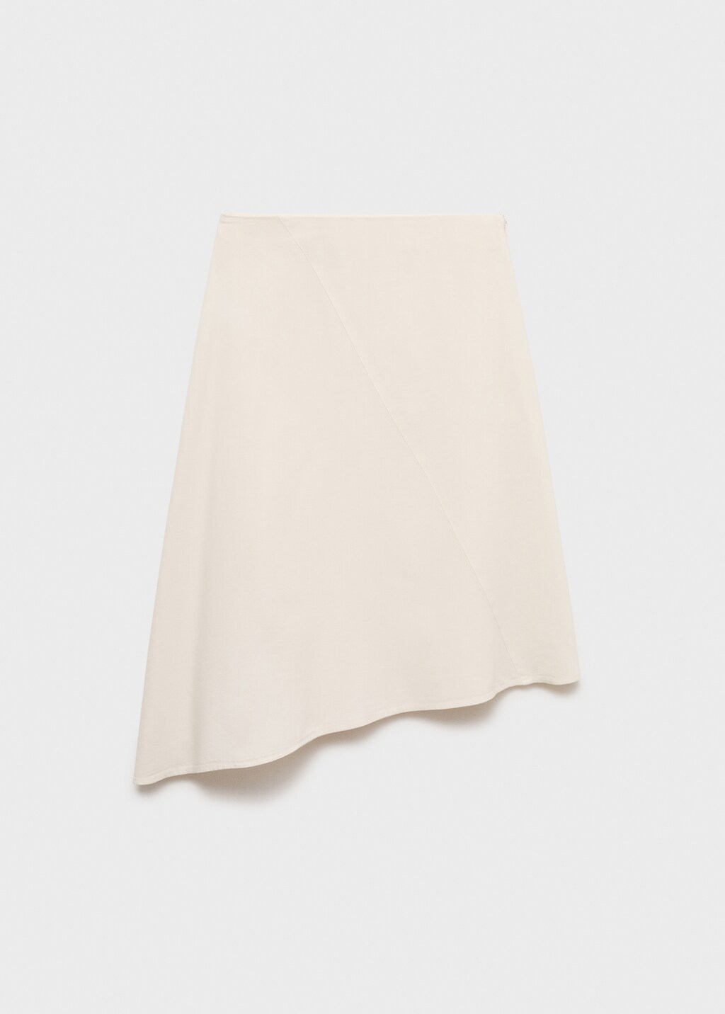 Mango Asymmetrical cotton midi-skirt