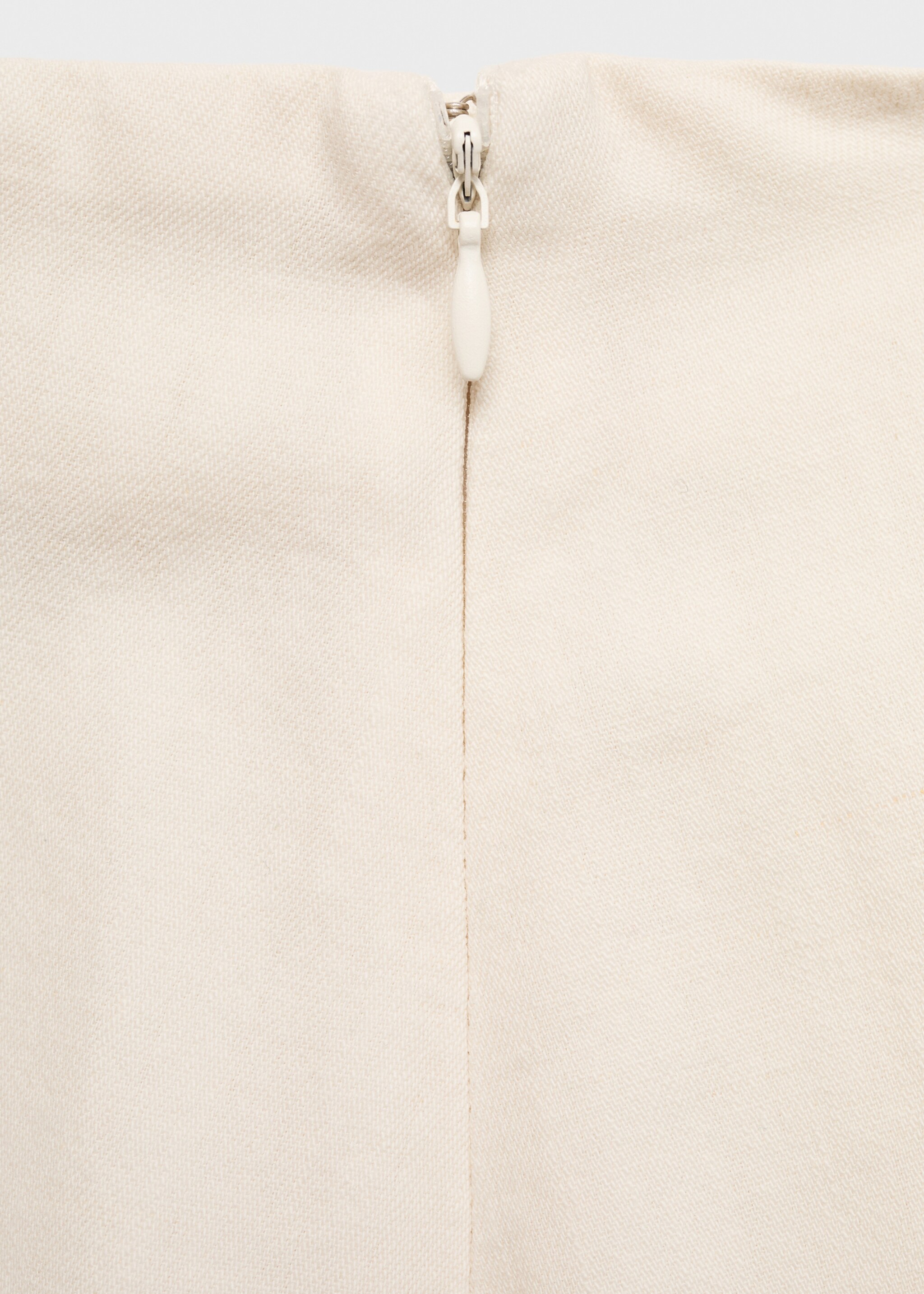 Asymmetrical cotton midi skirt - Details of the article 0