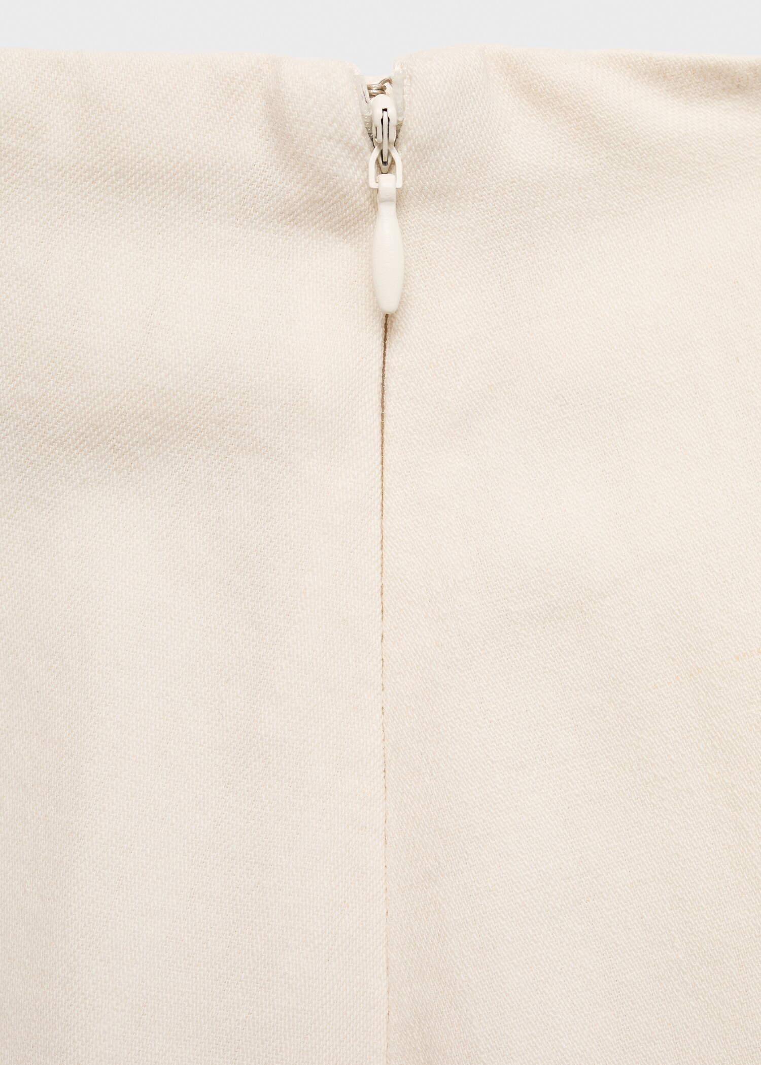 Asymmetrical cotton midi skirt - Details of the article 0