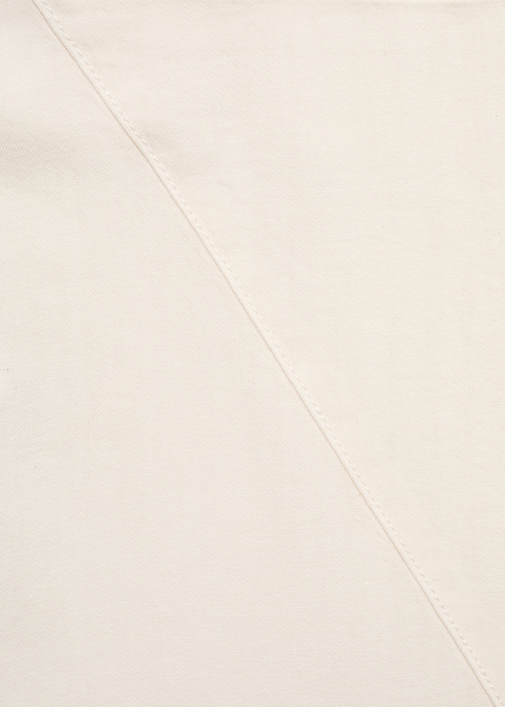 Asymmetrical cotton midi-skirt