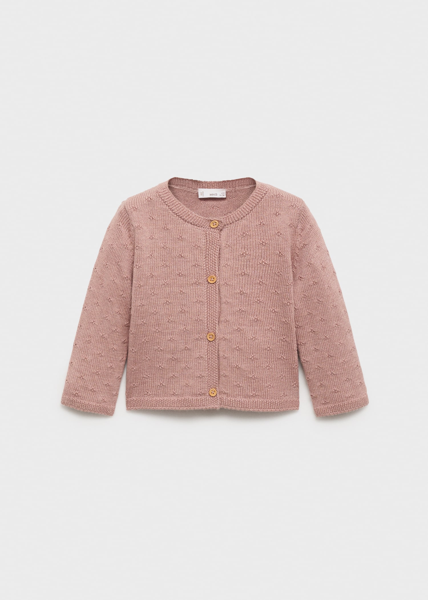 Embroidered knit cardigan