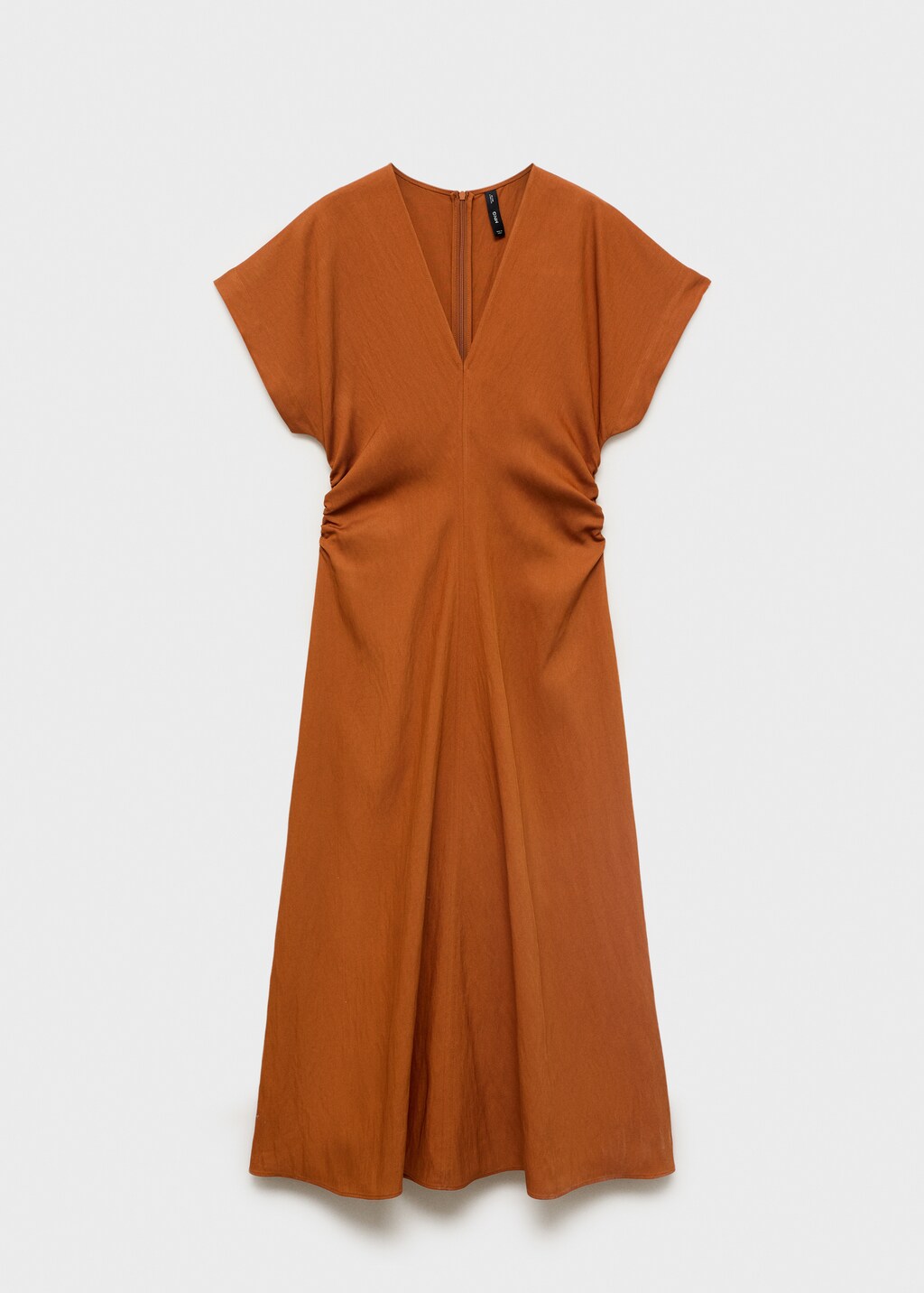 Midi-dress with gathered sides - image 5