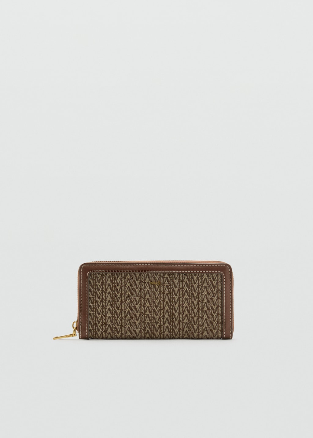 Large jacquard wallet with logo