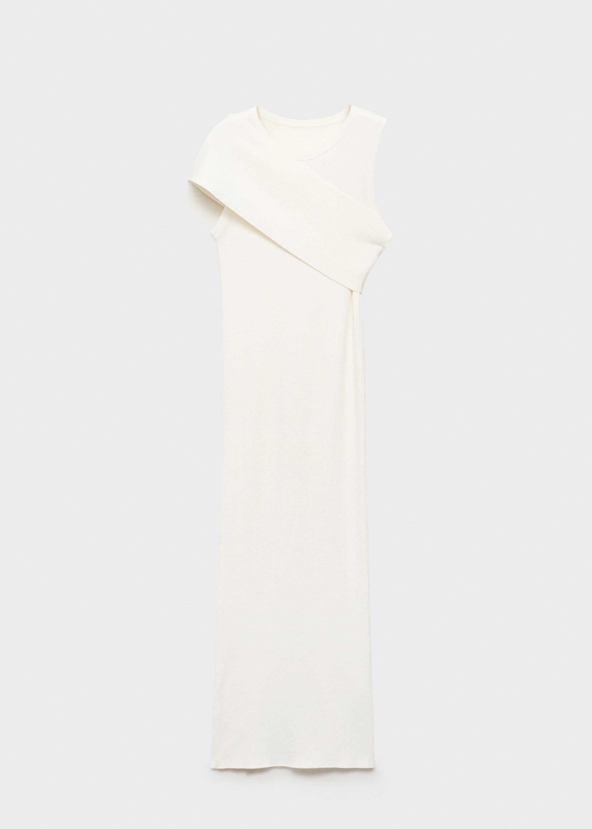 Asymmetrical sleeve knit dress - Article without model