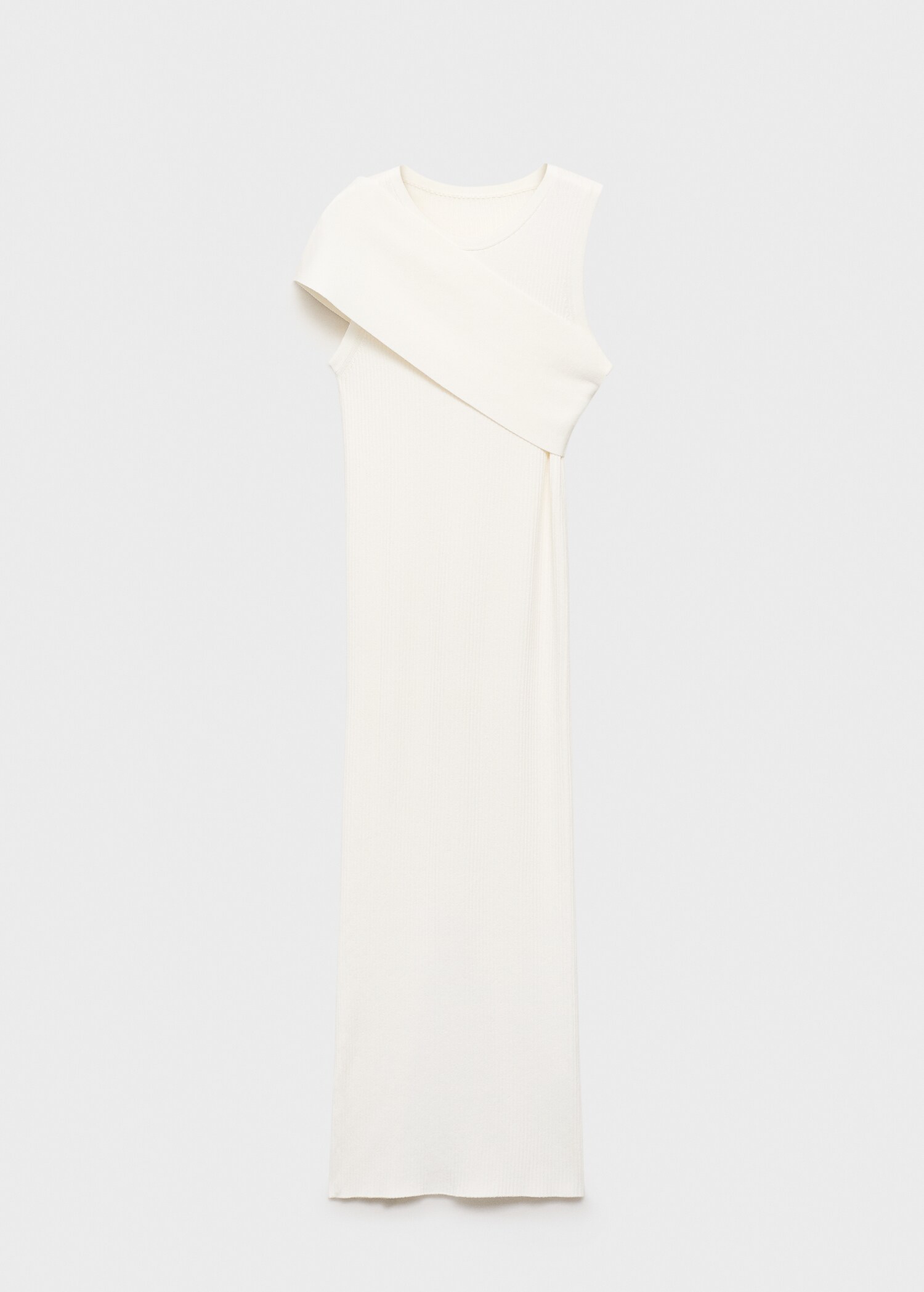 Asymmetrical sleeve knit dress - Article without model