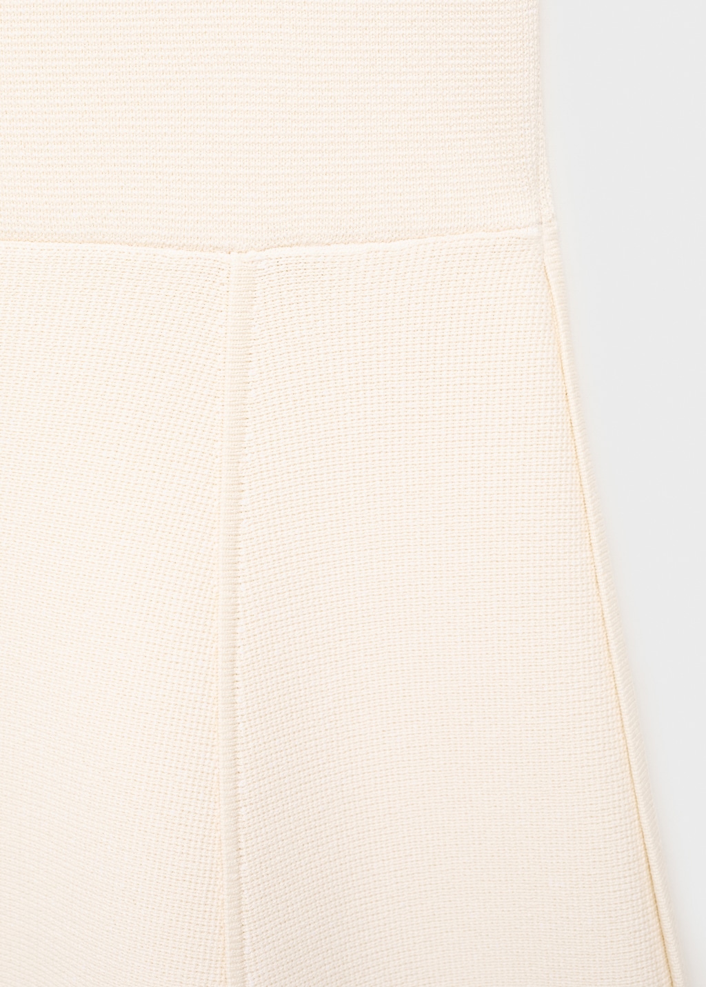 Flared knit dress with perkins collar