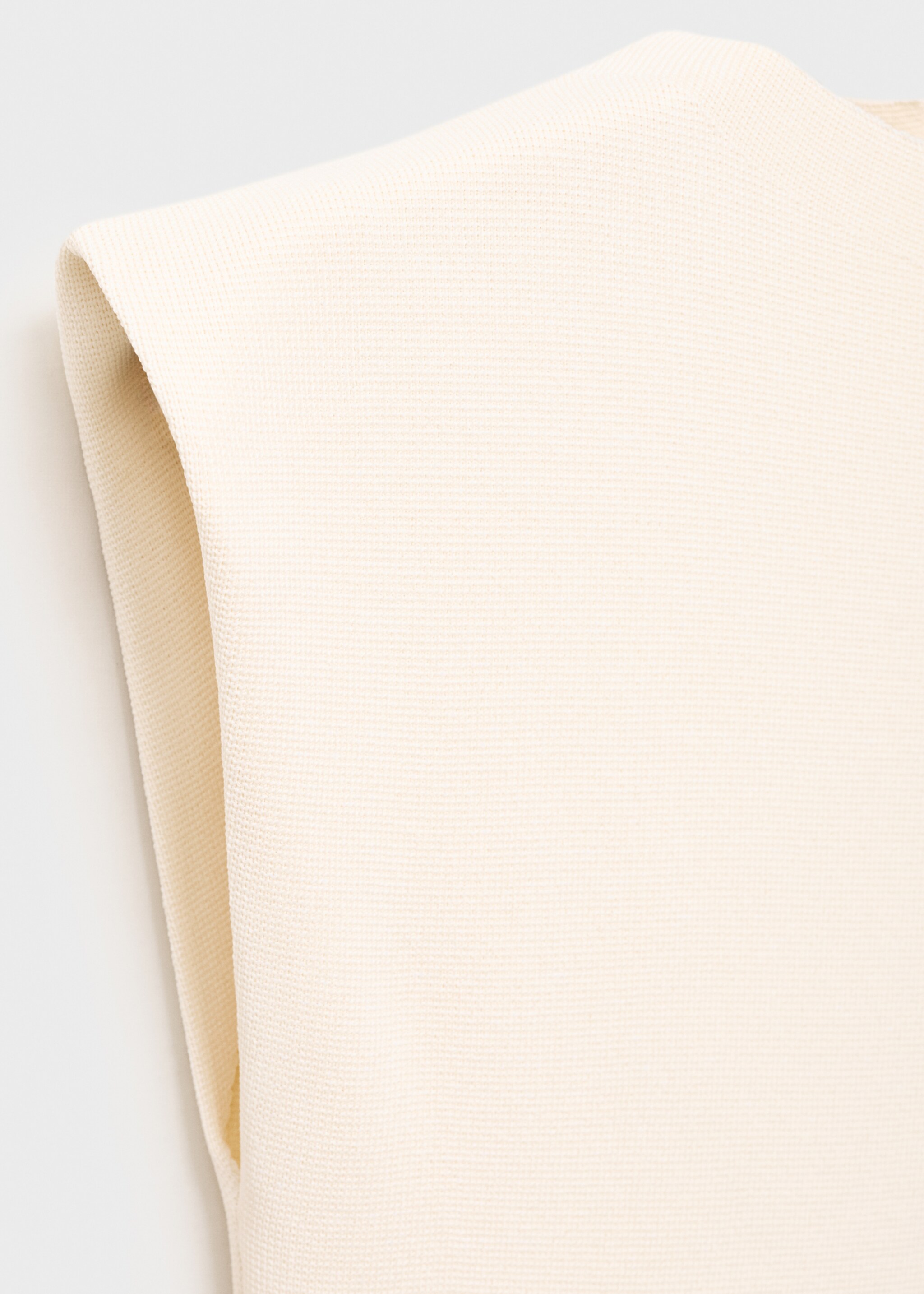Flared knit dress with perkins collar - Details of the article 8