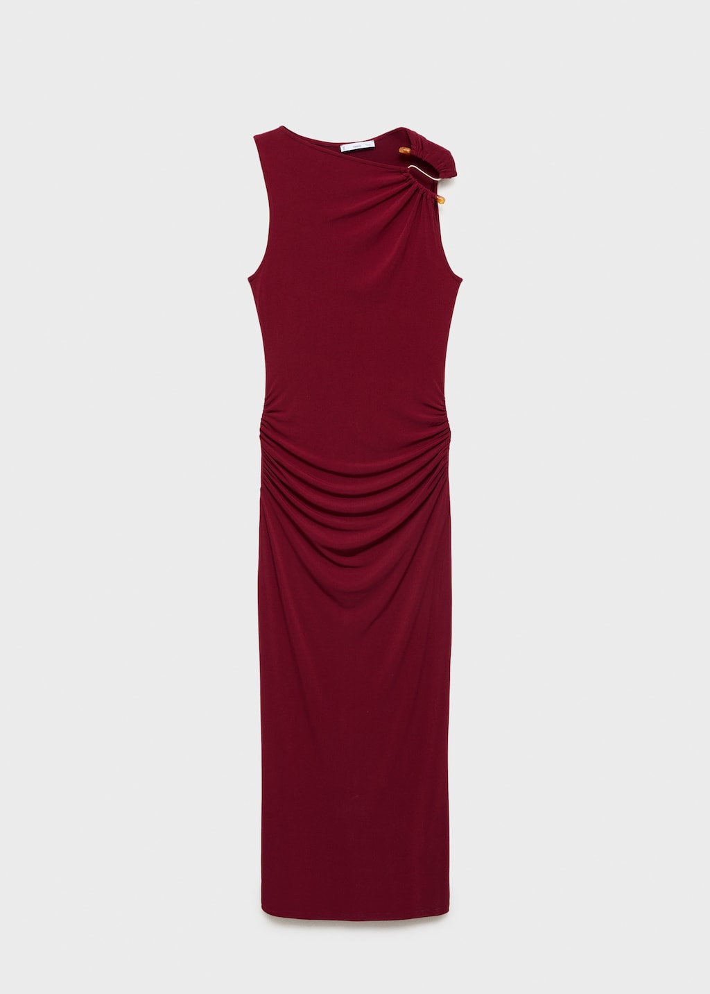 Mango Draped dress with jewel detail