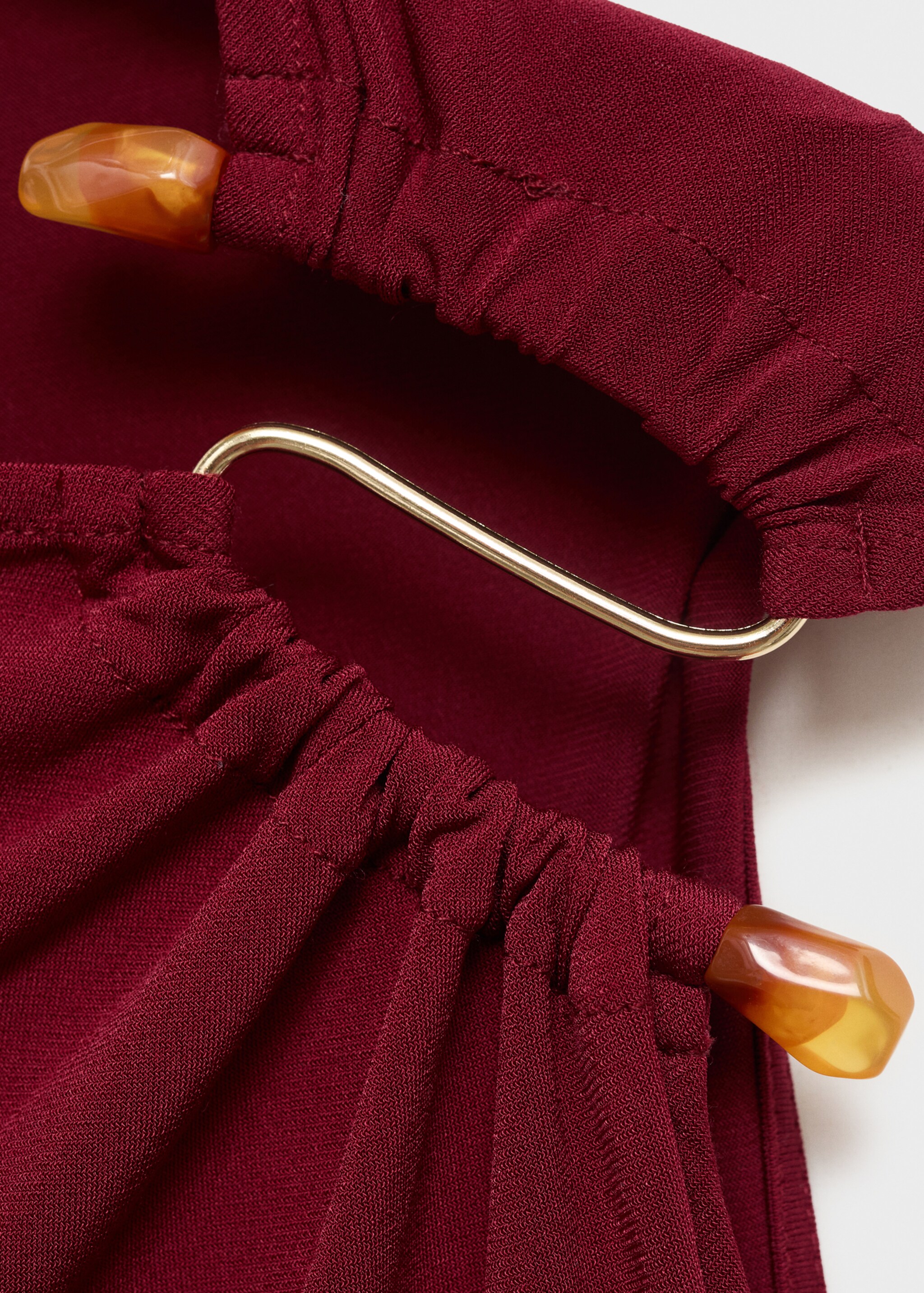 Robe midi avec détail bijou - Détail de l'article 8